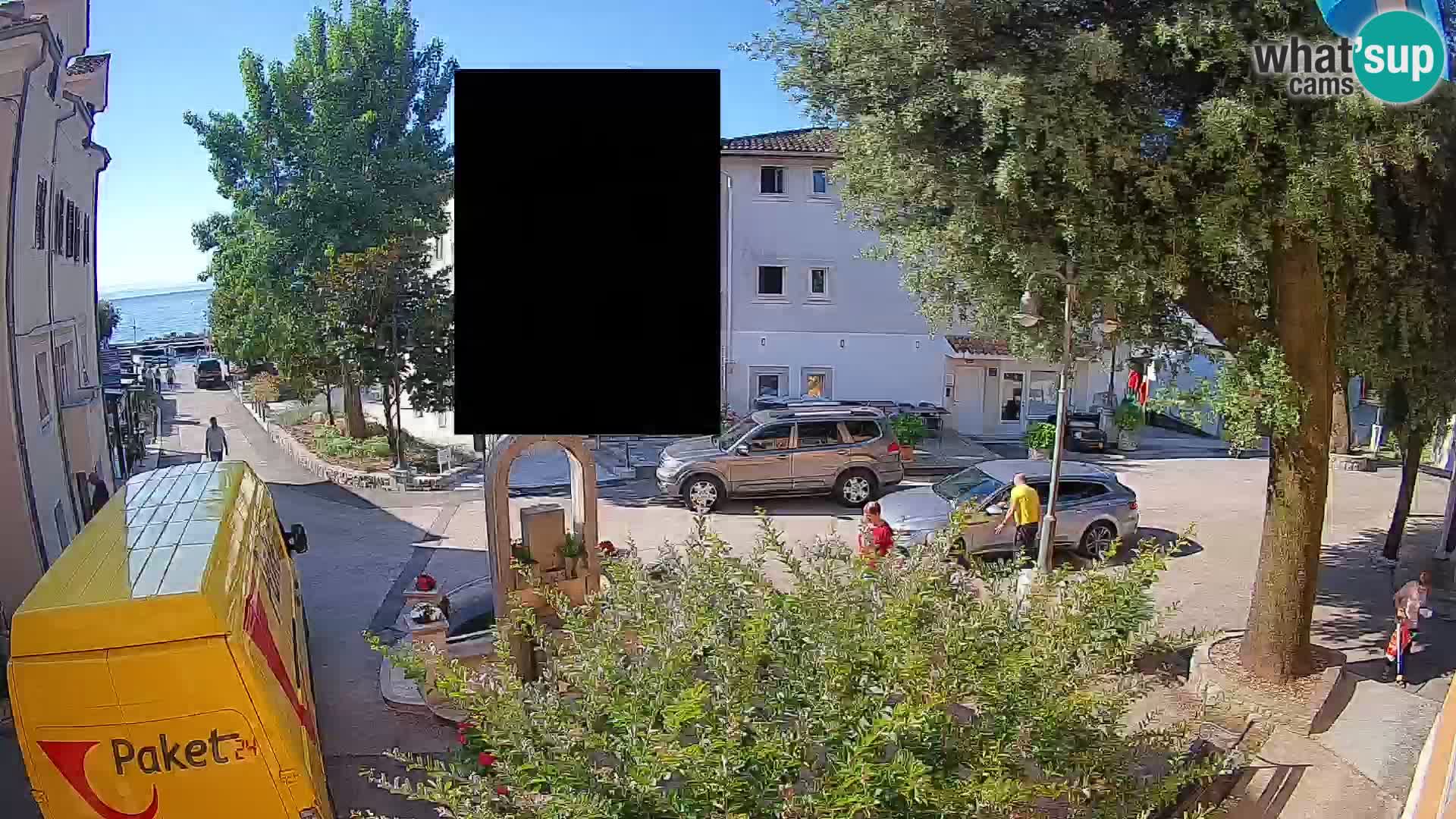 Webcam Centro Draga di Moschiena – Vista live sul centro