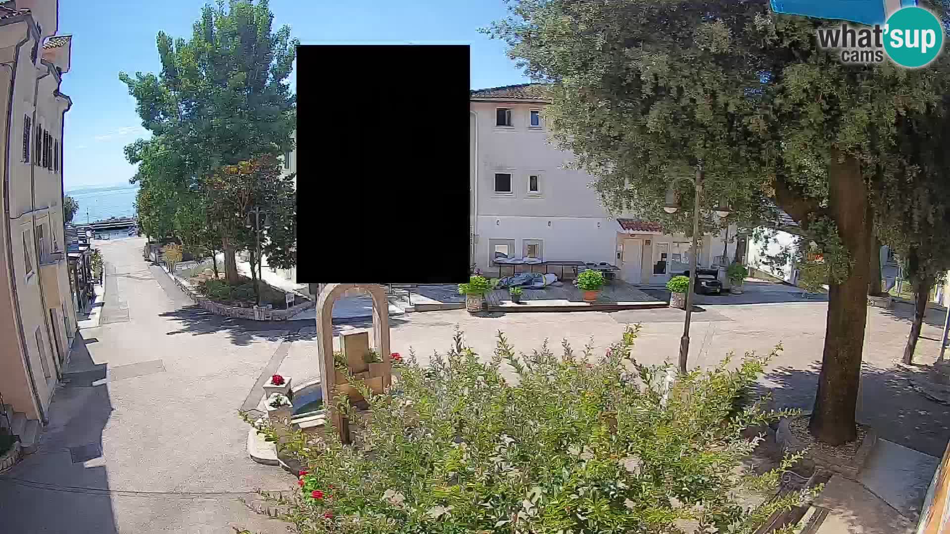 Webcam Centre de Mošćenička Draga – Vue en direct du centre-ville