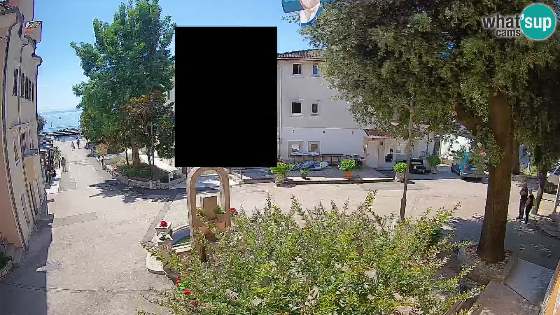Webcam Centro Draga di Moschiena – Vista live sul centro