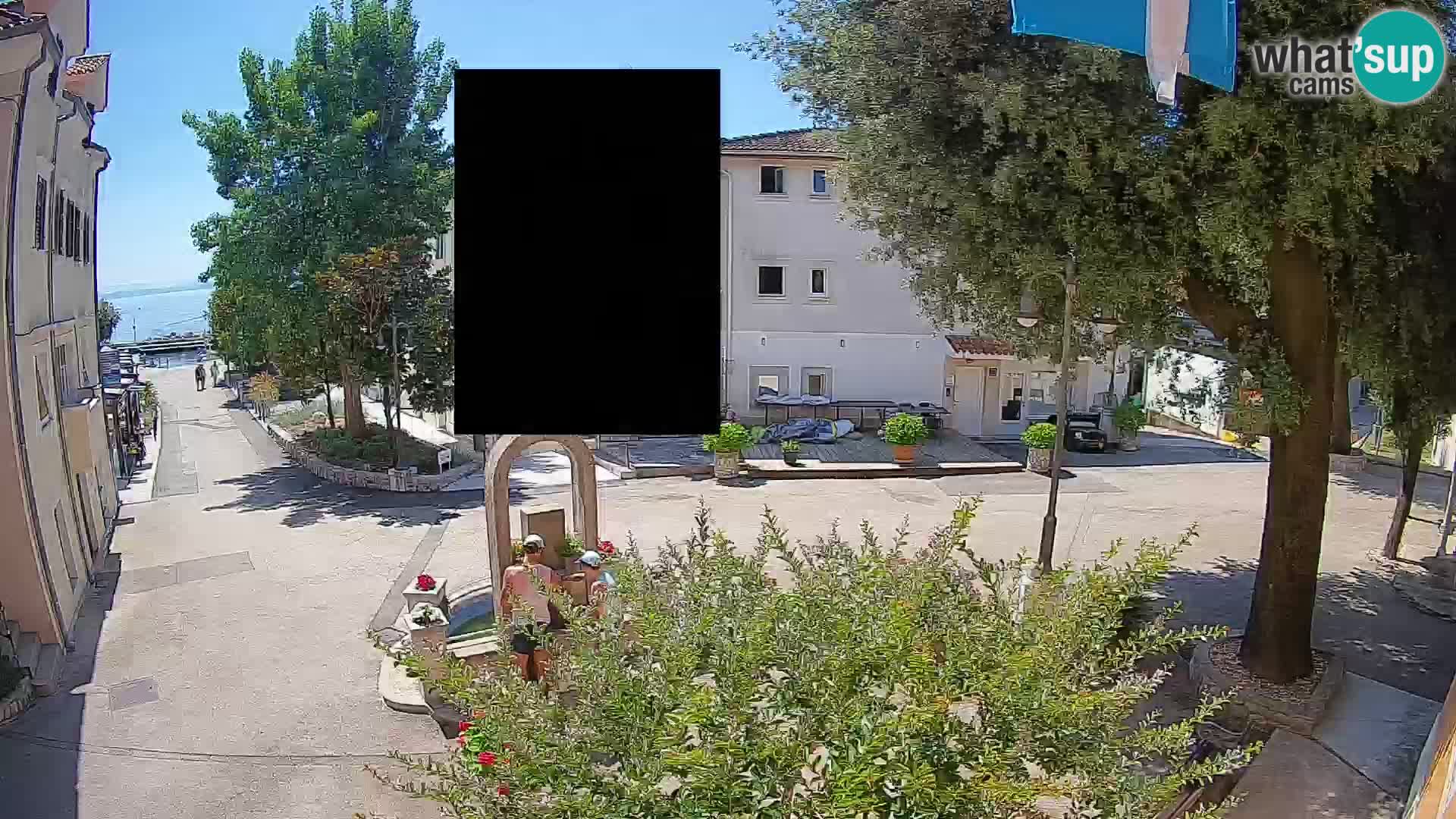 Webcam centre de Mošćenička Draga – Vue en direct du centre-ville