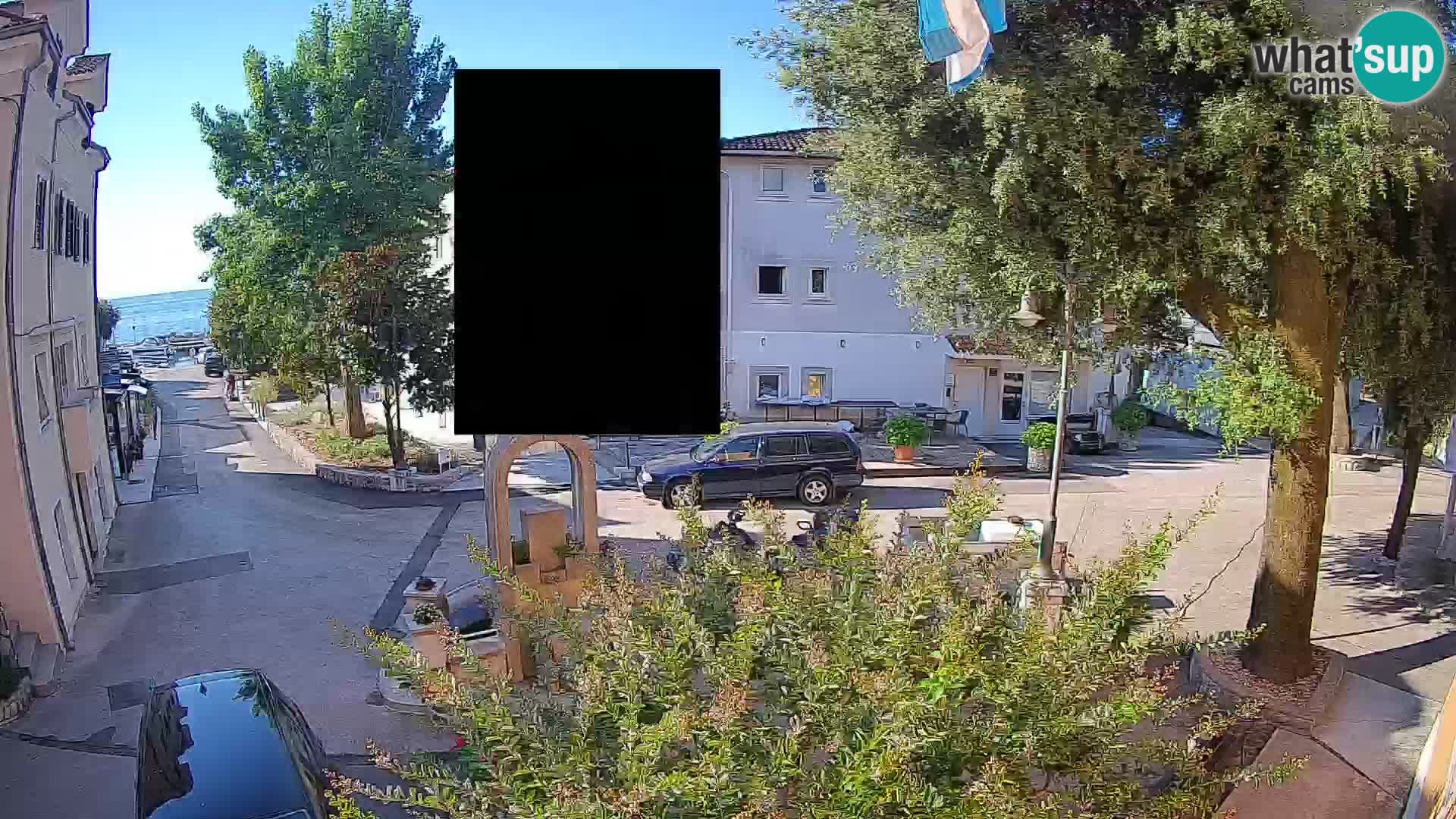 Webcam centre de Mošćenička Draga – Vue en direct du centre-ville