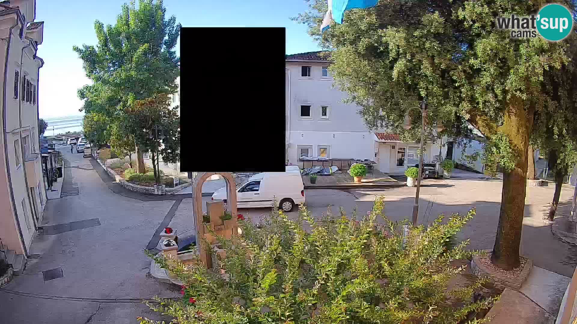 Webcam Centre de Mošćenička Draga – Vue en direct du centre-ville