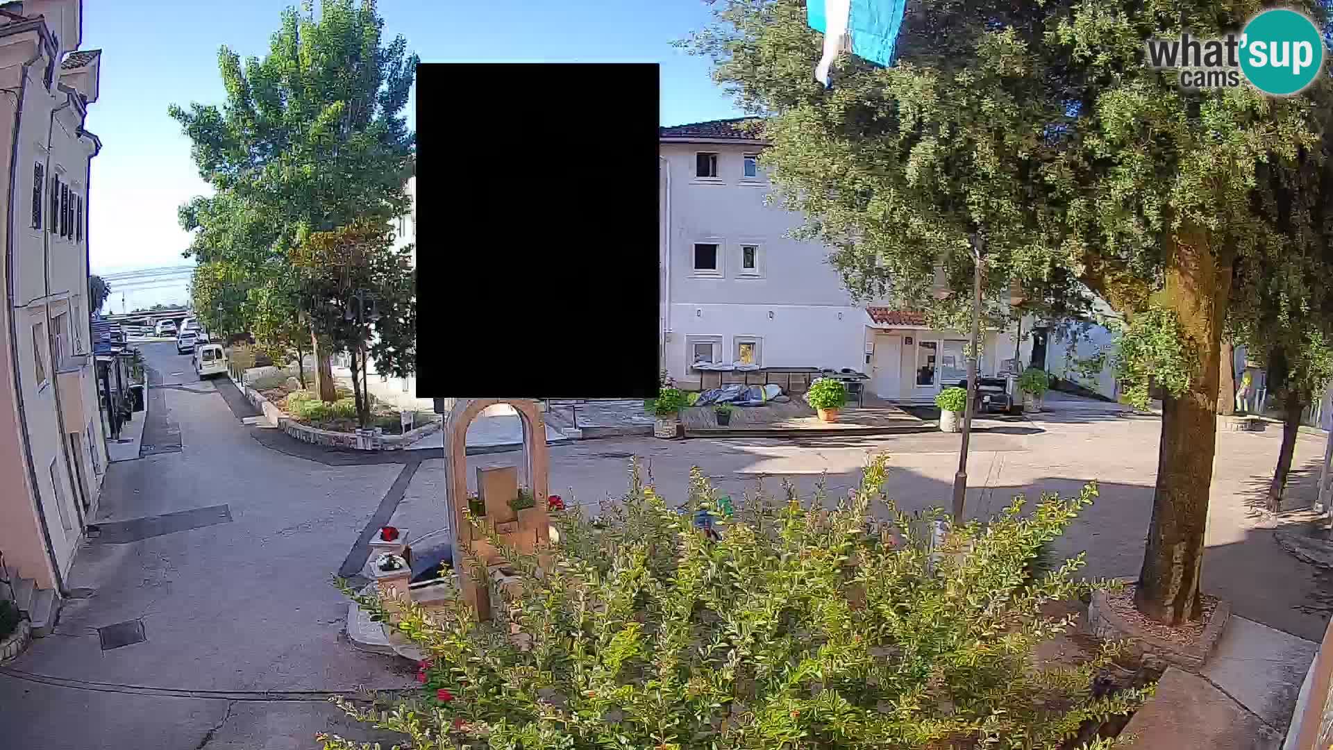Webcam Centre de Mošćenička Draga – Vue en direct du centre-ville