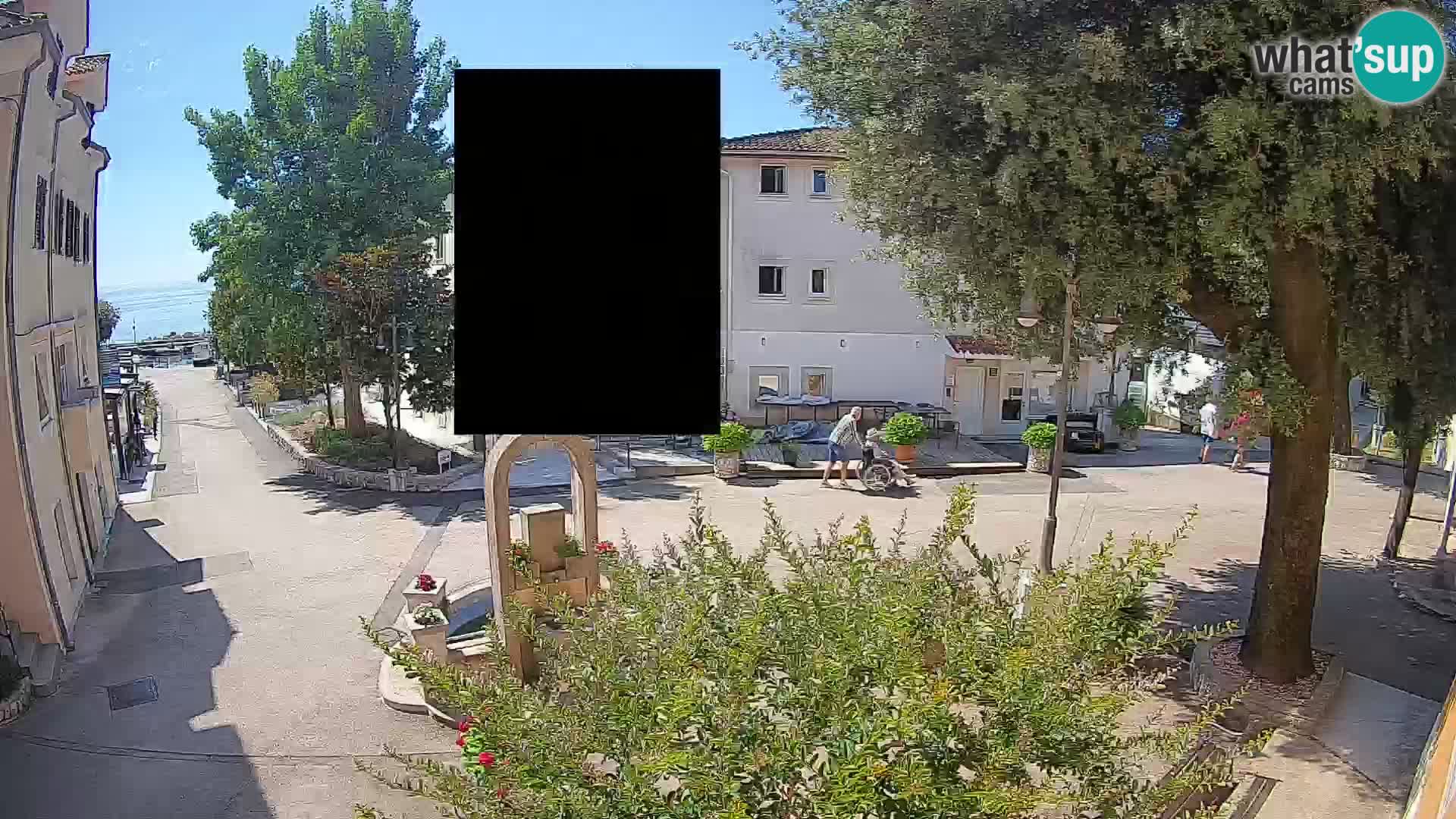 Webcam Centro Draga di Moschiena – Vista live sul centro