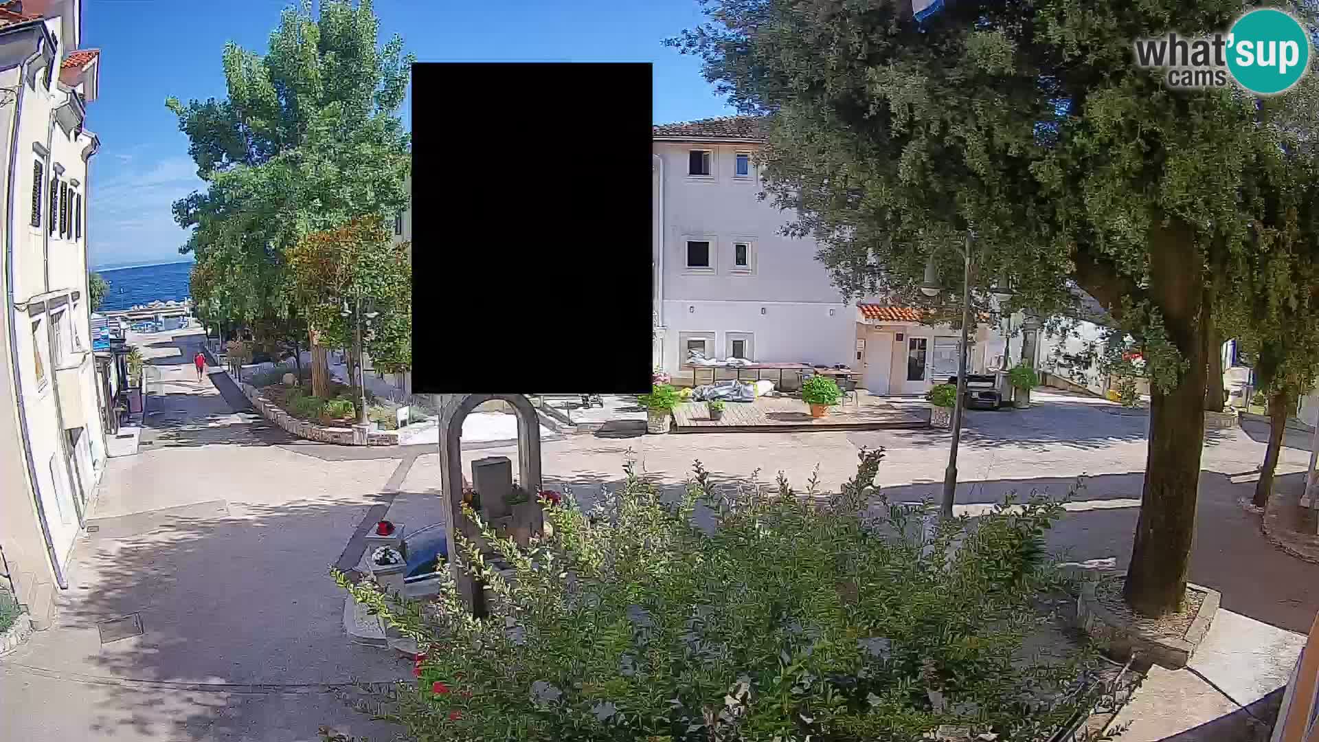 Webcam Centre de Mošćenička Draga – Vue en direct du centre-ville
