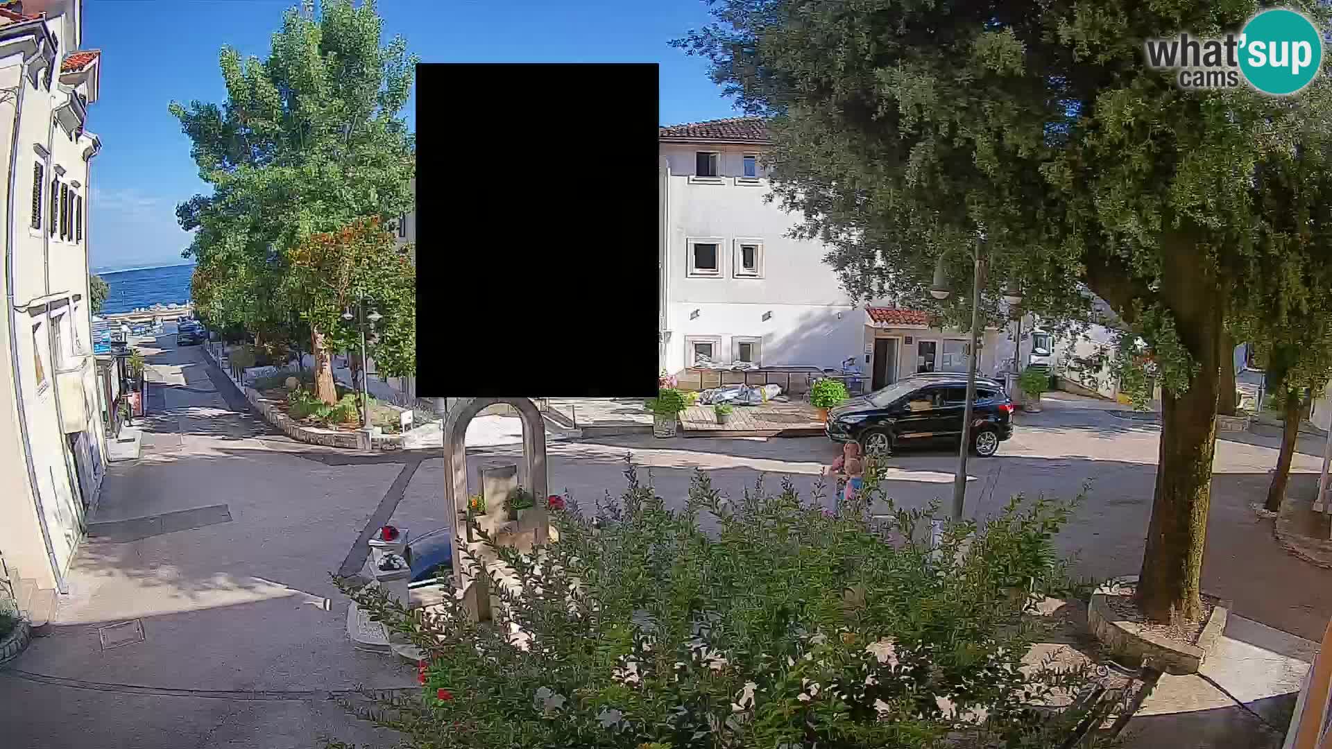 Webcam Centre de Mošćenička Draga – Vue en direct du centre-ville
