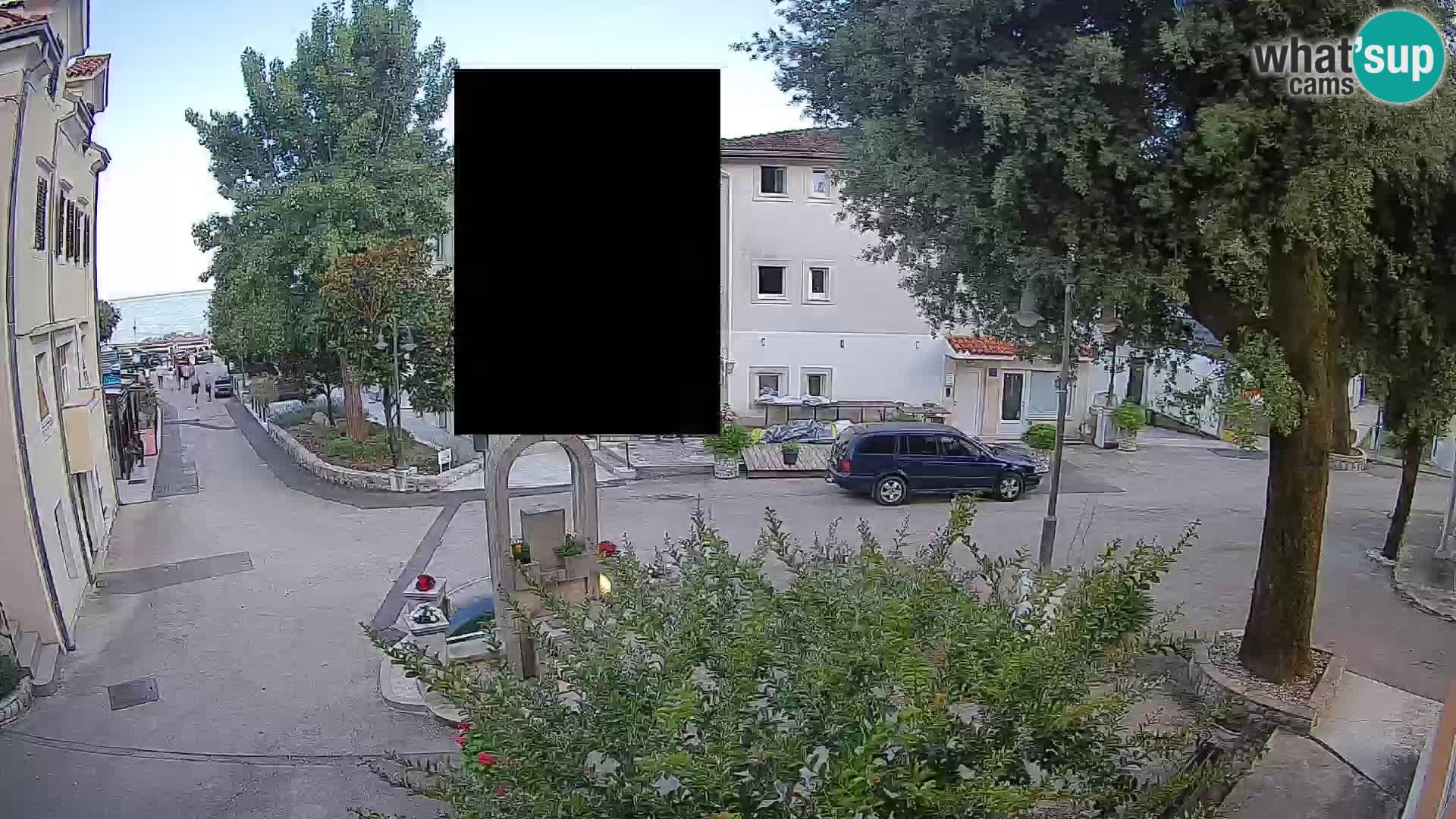 Webcam Centre de Mošćenička Draga – Vue en direct du centre-ville