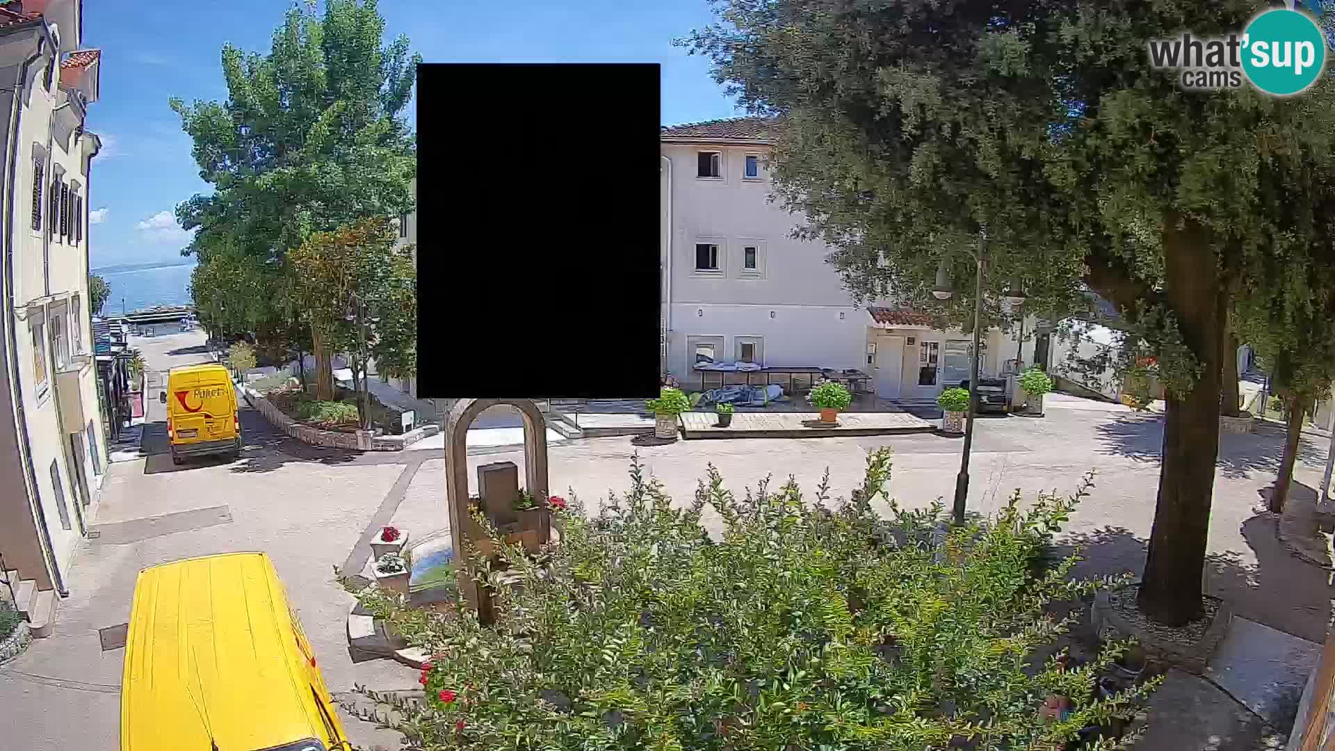 Webcam Mošćenička Draga Center – Live View of the Town Center