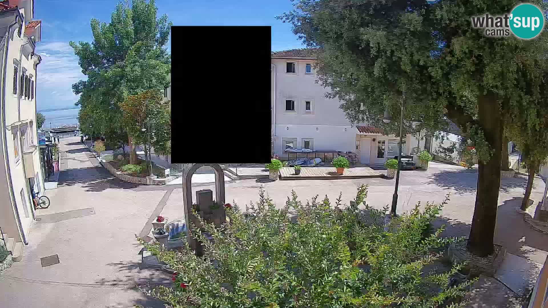 Webcam Centre de Mošćenička Draga – Vue en direct du centre-ville