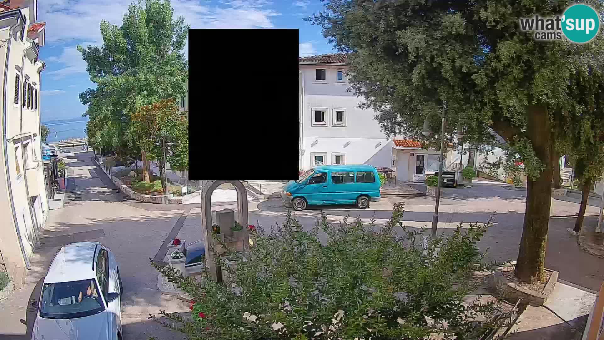 Webcam centre de Mošćenička Draga – Vue en direct du centre-ville