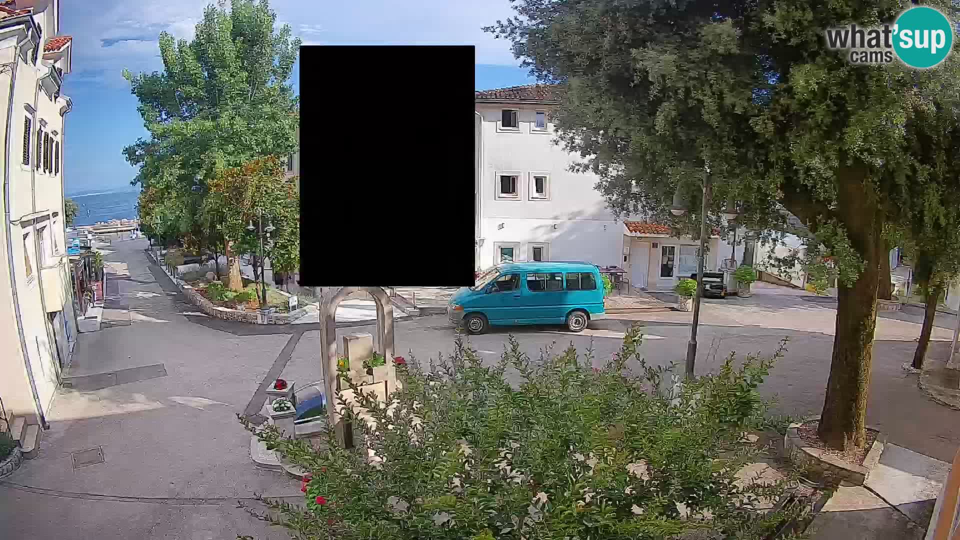 Webcam Mošćenička Draga Center – Live View of the Town Center