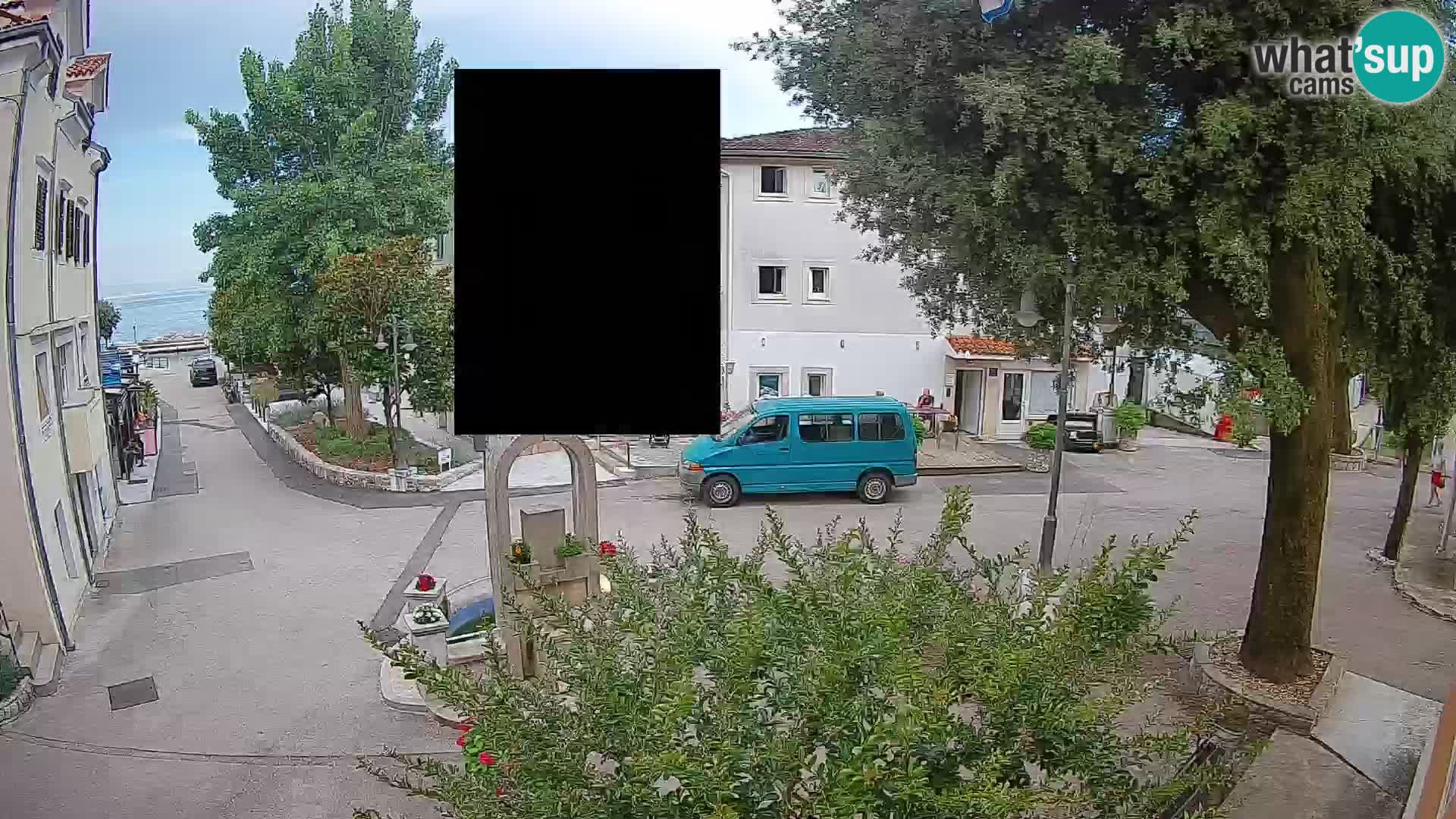 Webcam Mošćenička Draga Center – Live View of the Town Center