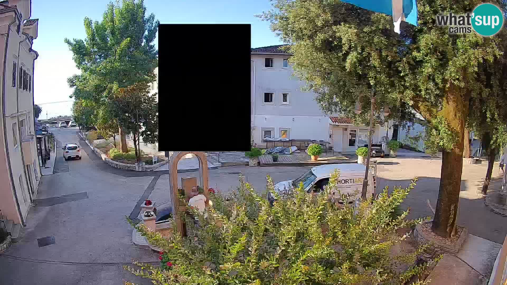 Webcam centre de Mošćenička Draga – Vue en direct du centre-ville