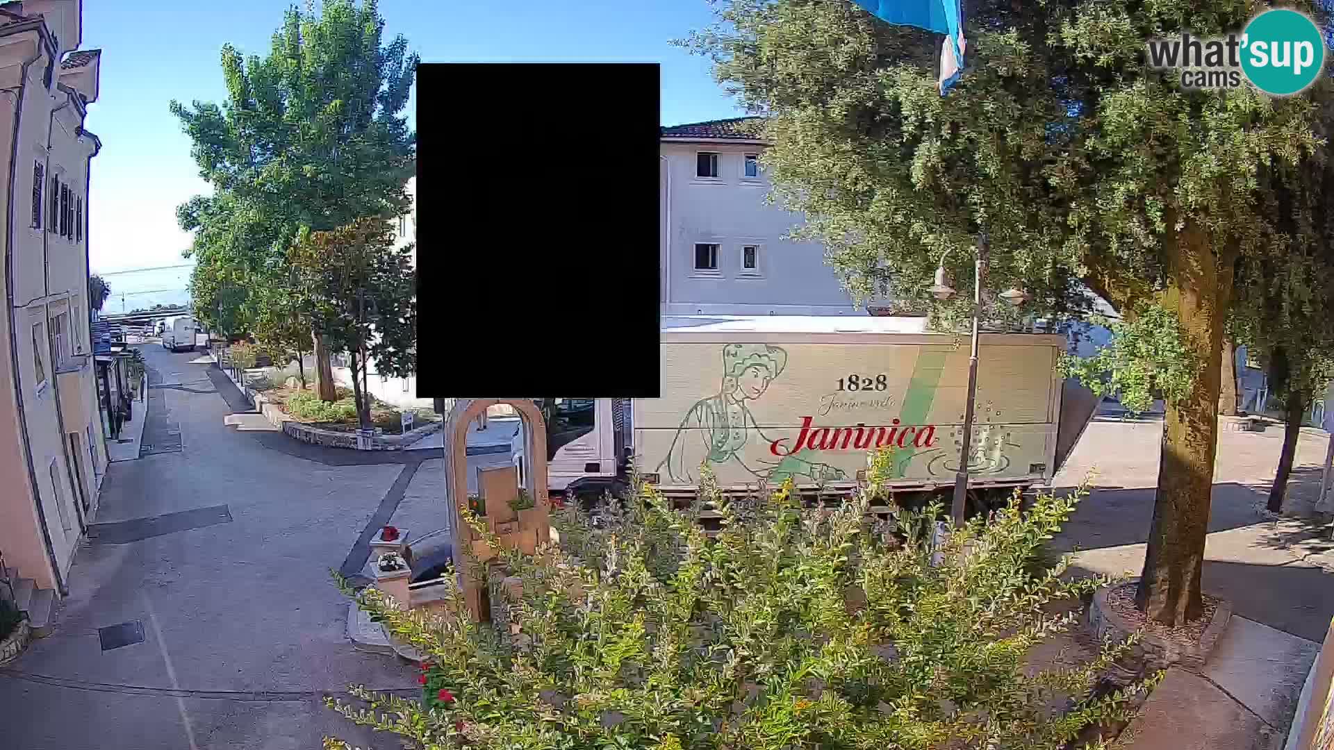 Webcam centre de Mošćenička Draga – Vue en direct du centre-ville