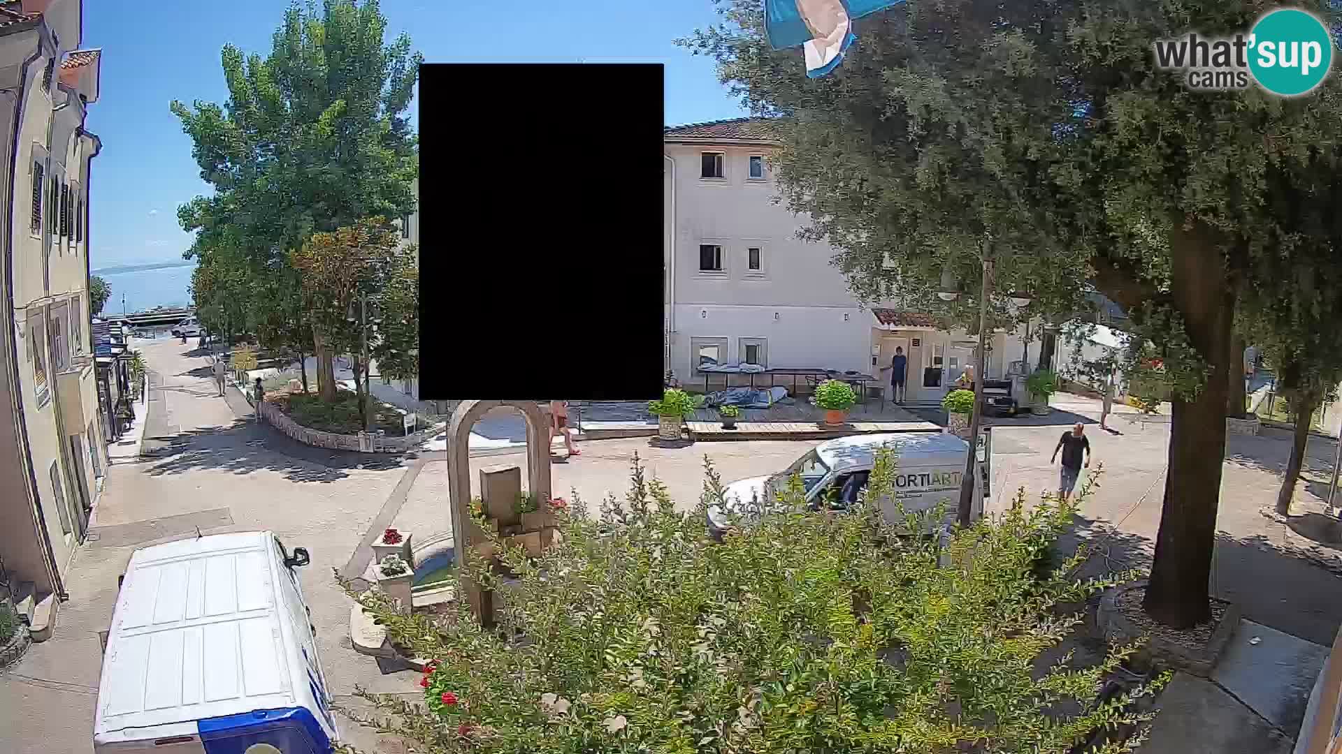 Webcam Centre de Mošćenička Draga – Vue en direct du centre-ville