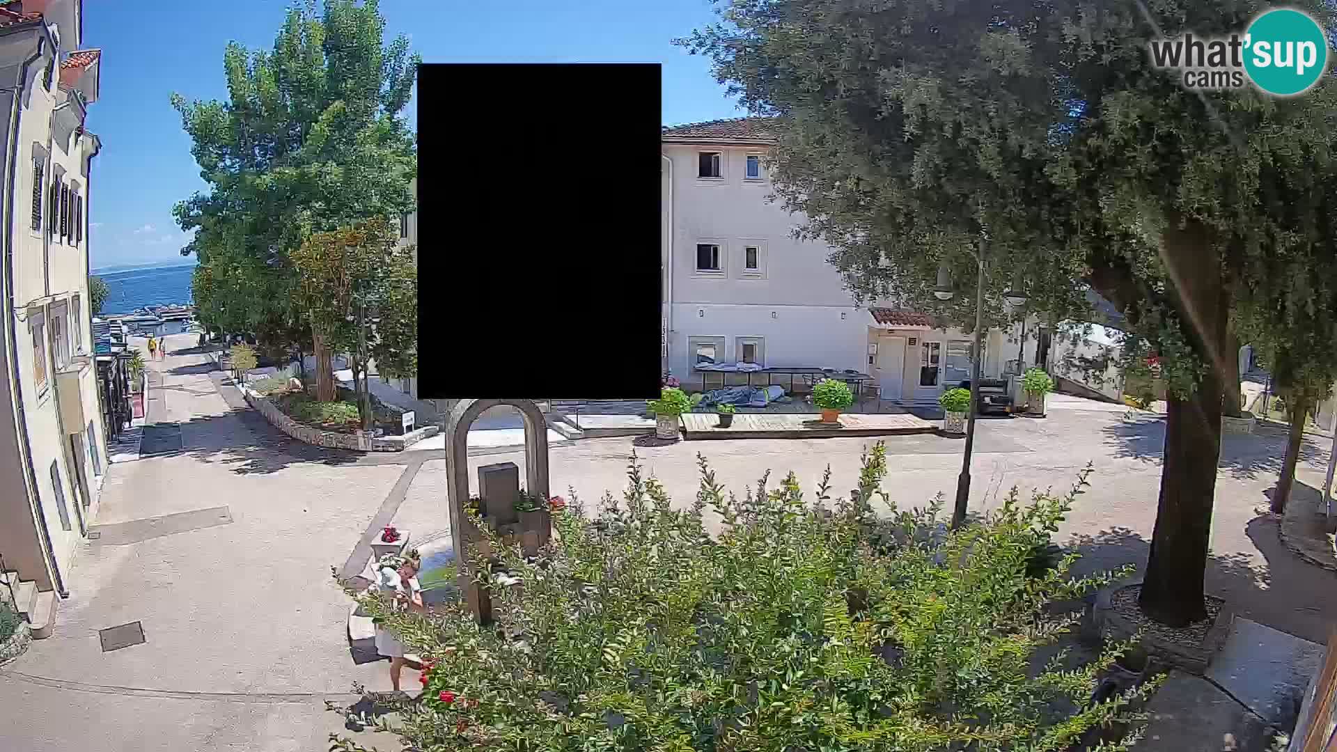 Webcam Centre de Mošćenička Draga – Vue en direct du centre-ville