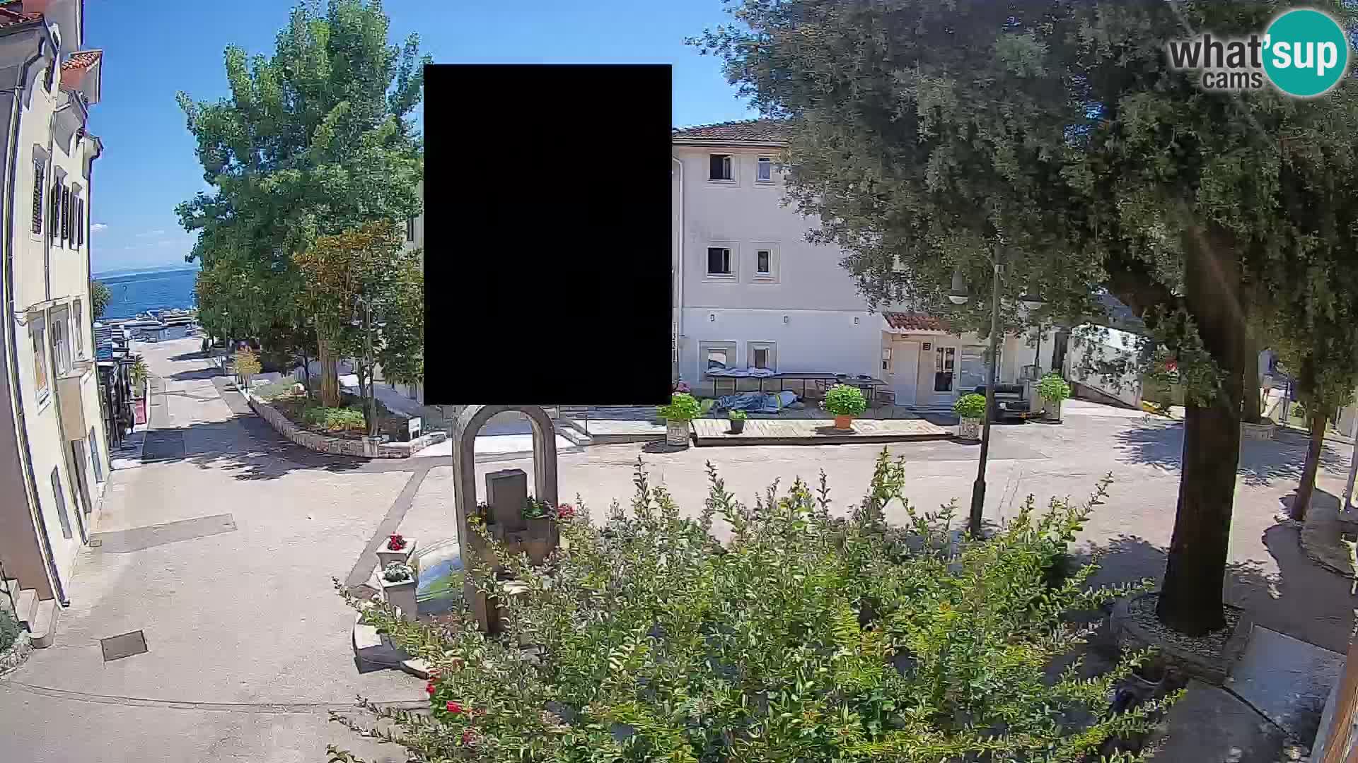Webcam centre de Mošćenička Draga – Vue en direct du centre-ville