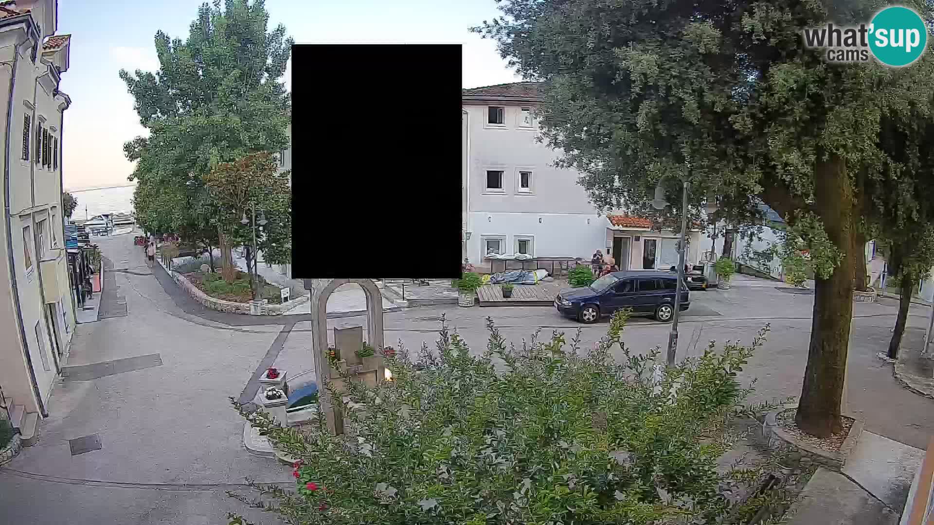 Webcam Mošćenička Draga Center – Live View of the Town Center