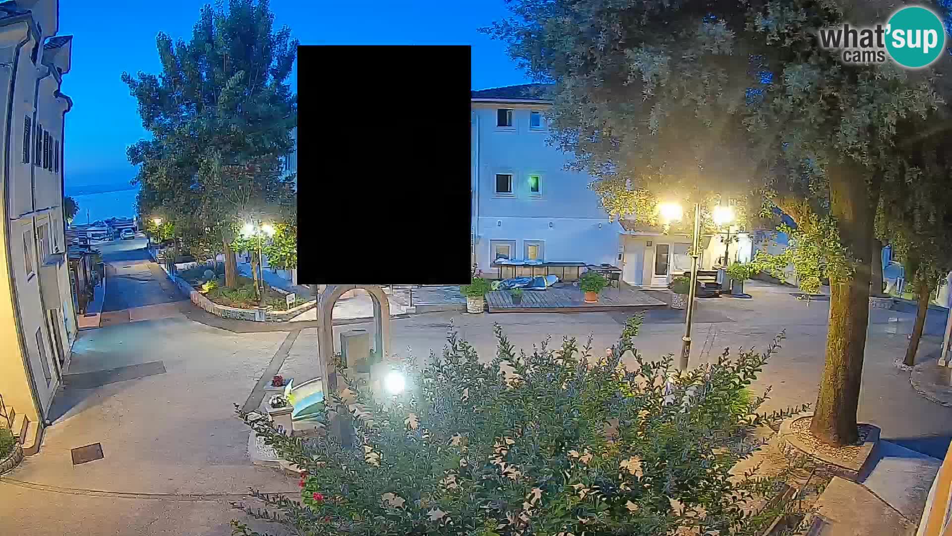 Webcam Mošćenička Draga Center – Live View of the Town Center