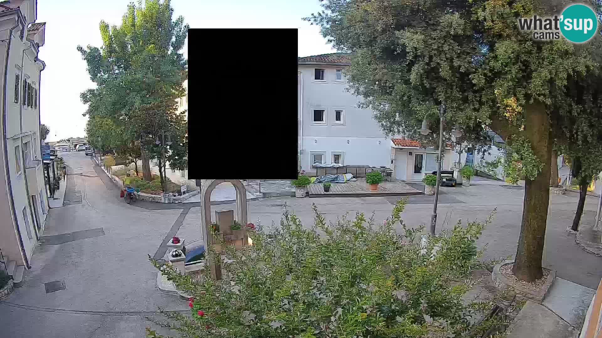 Webcam centre de Mošćenička Draga – Vue en direct du centre-ville