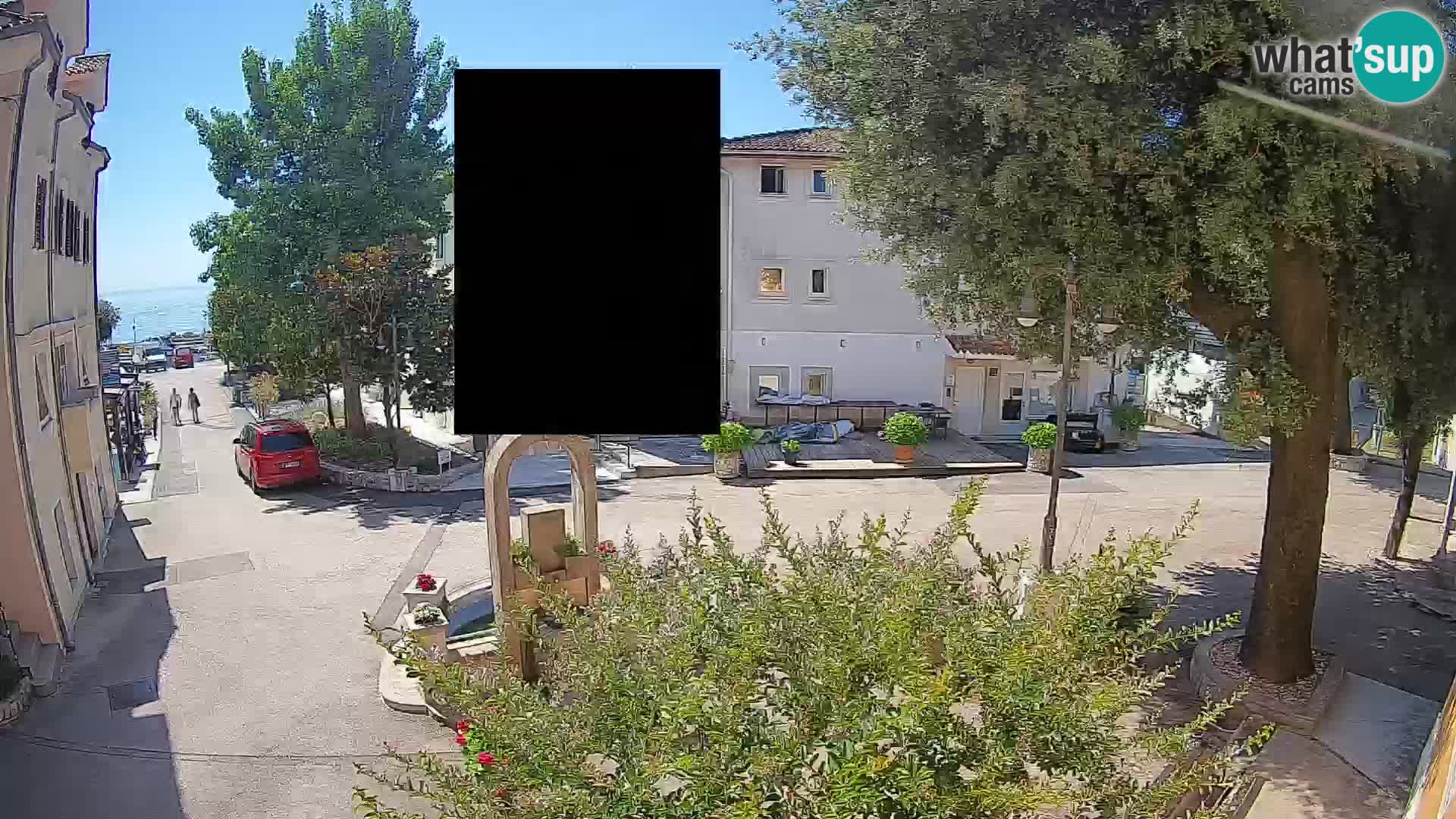 Webcam Centro Draga di Moschiena – Vista live sul centro