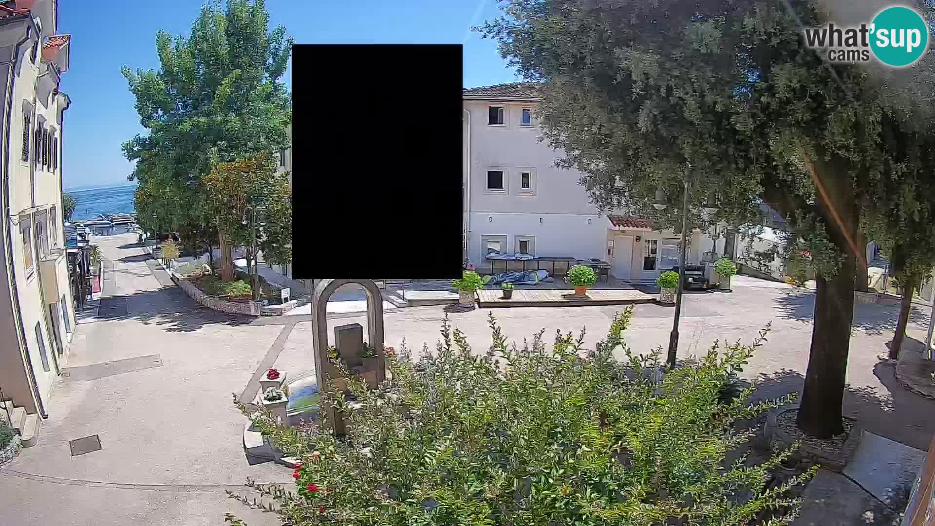 Webcam centre de Mošćenička Draga – Vue en direct du centre-ville
