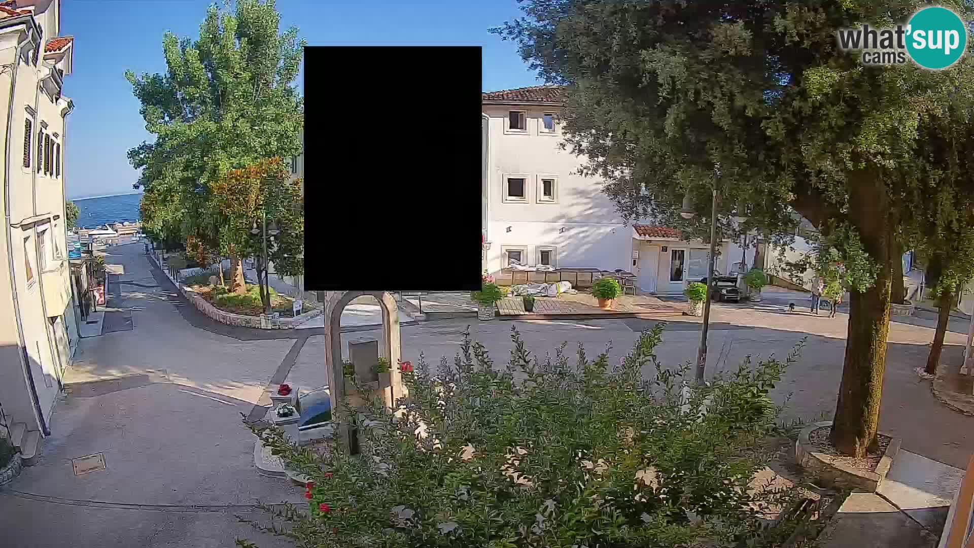 Webcam Mošćenička Draga Zentrum – Liveblick auf das Ortszentrum