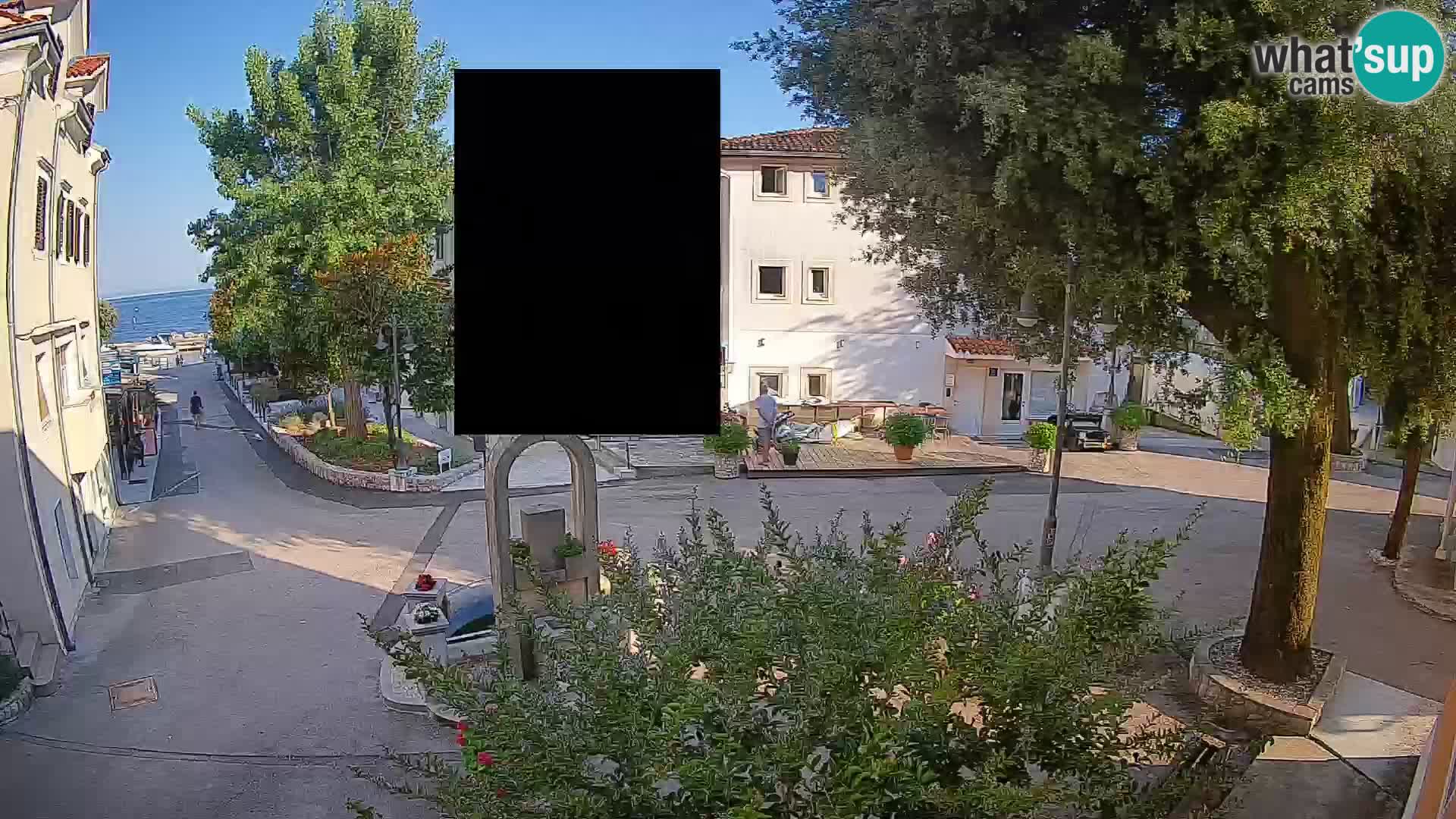 Webcam Centro Draga di Moschiena – Vista live sul centro