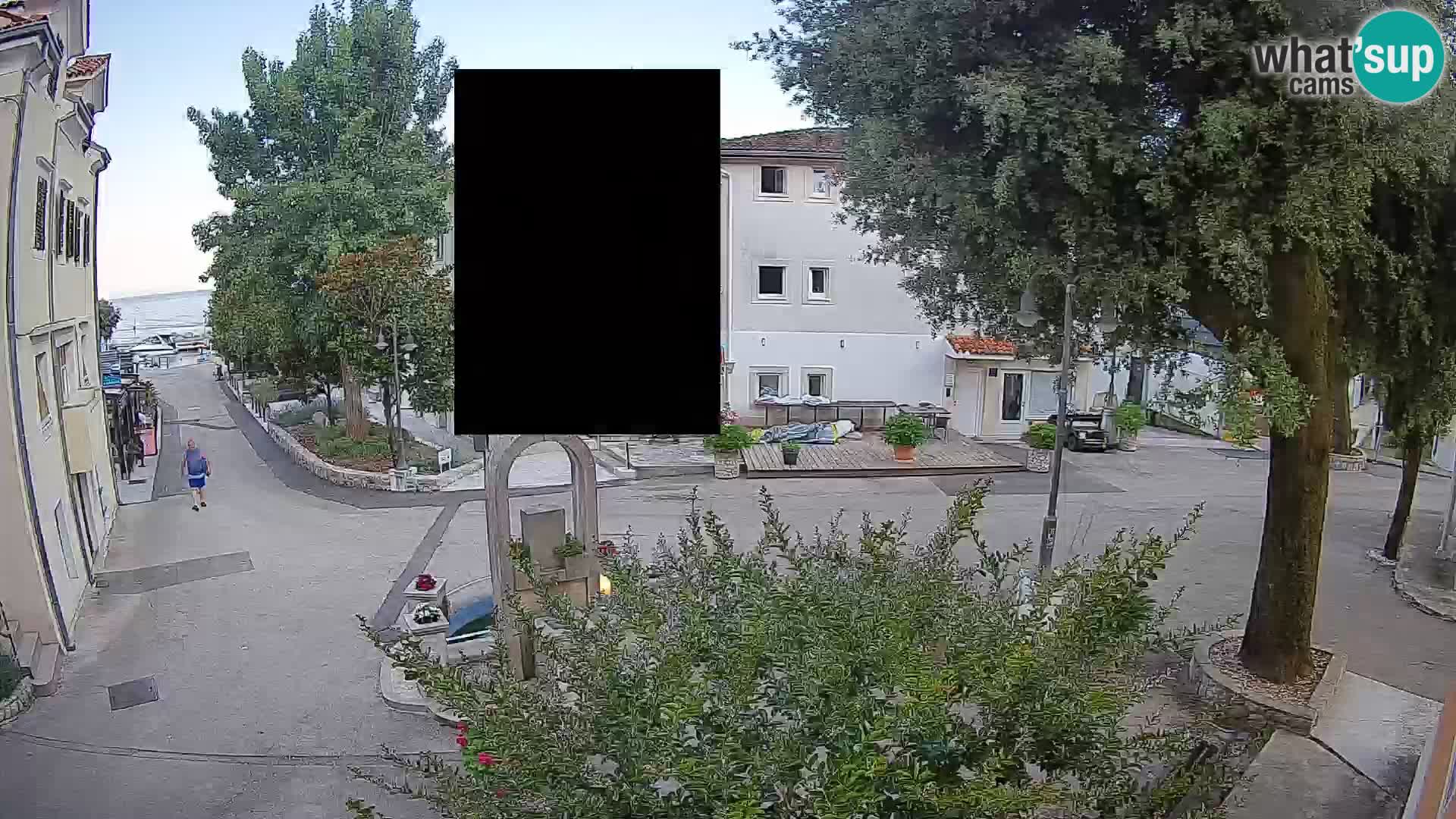 Webcam Centro Draga di Moschiena – Vista live sul centro