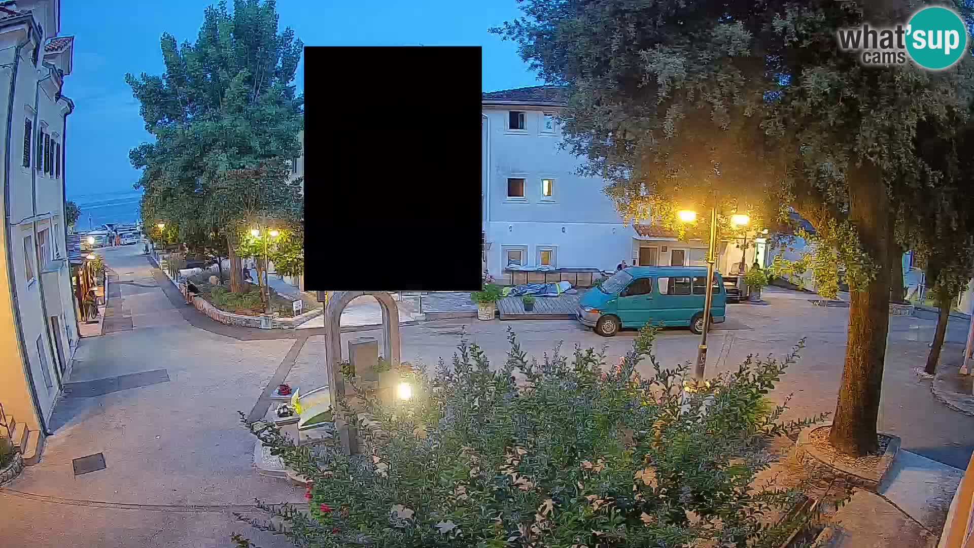 Webcam Centre de Mošćenička Draga – Vue en direct du centre-ville