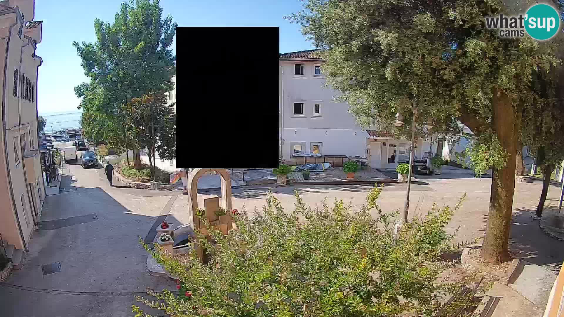 Webcam Centro Draga di Moschiena – Vista live sul centro
