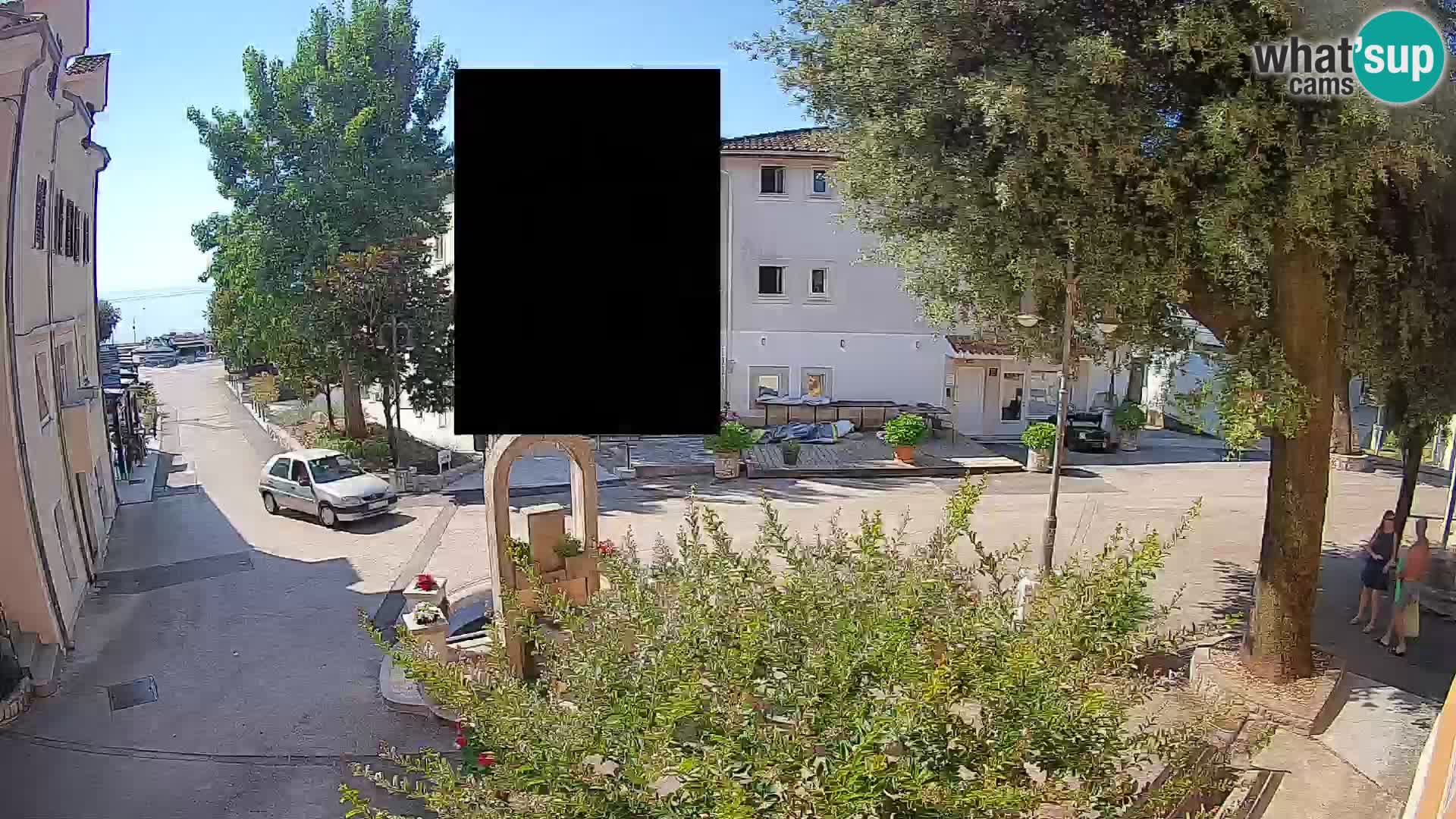 Webcam Centre de Mošćenička Draga – Vue en direct du centre-ville