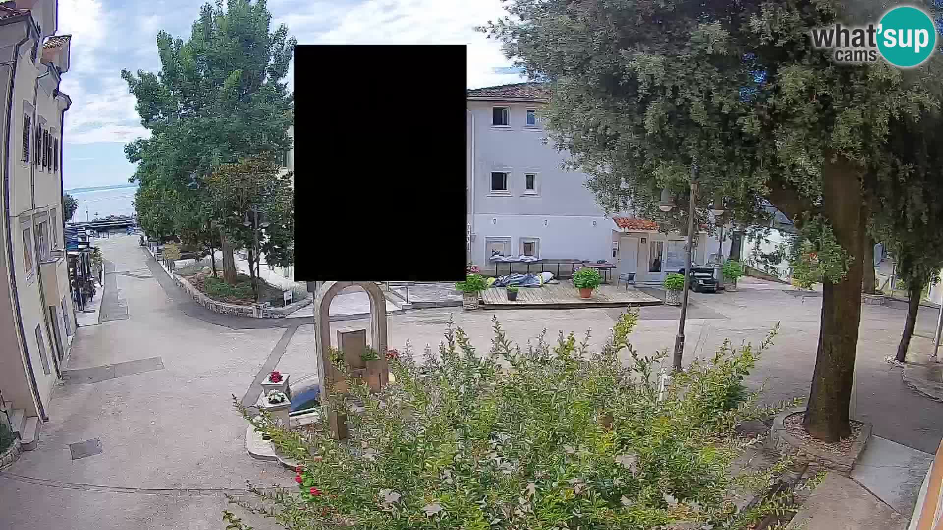 Webcam Centre de Mošćenička Draga – Vue en direct du centre-ville