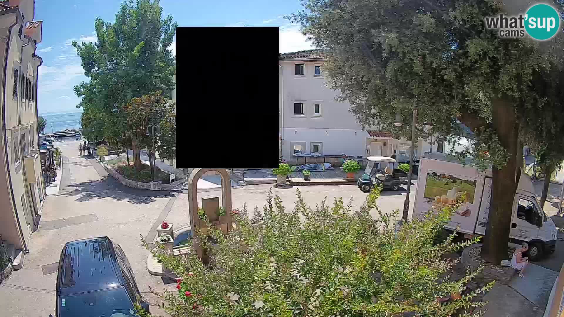 Webcam Mošćenička Draga Center – Live View of the Town Center
