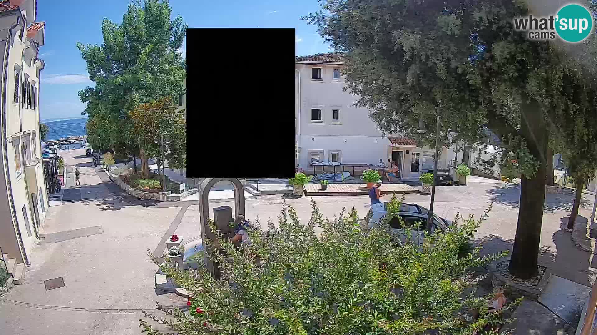 Webcam Centro Draga di Moschiena – Vista live sul centro