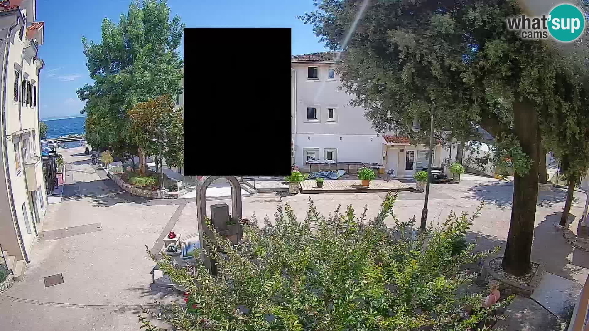 Webcam centre de Mošćenička Draga – Vue en direct du centre-ville