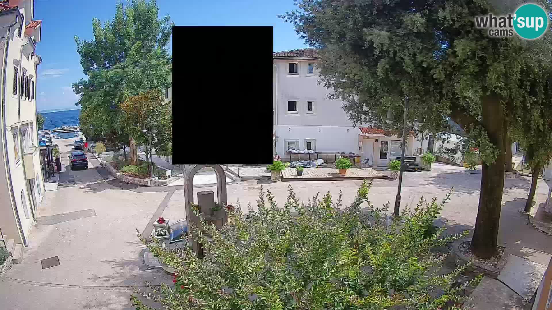 Webcam centre de Mošćenička Draga – Vue en direct du centre-ville