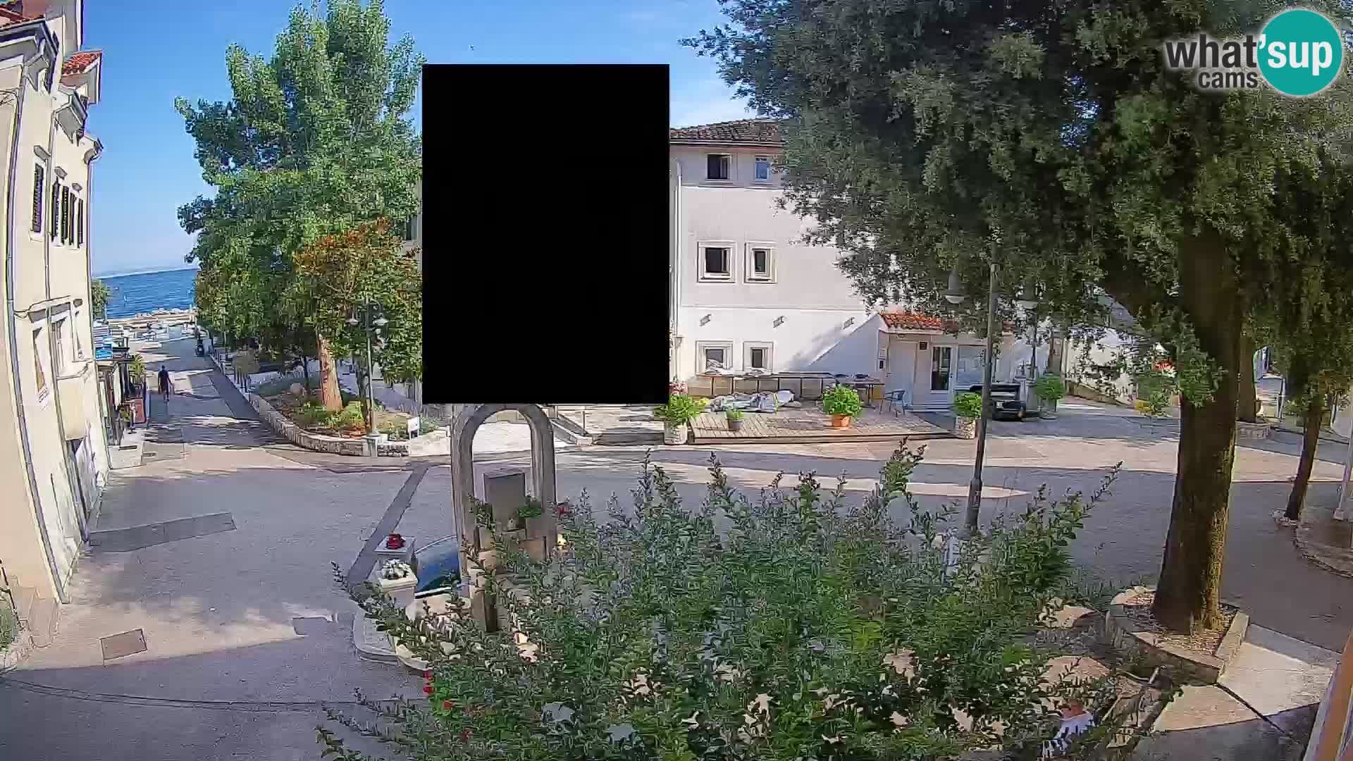 Webcam centre de Mošćenička Draga – Vue en direct du centre-ville