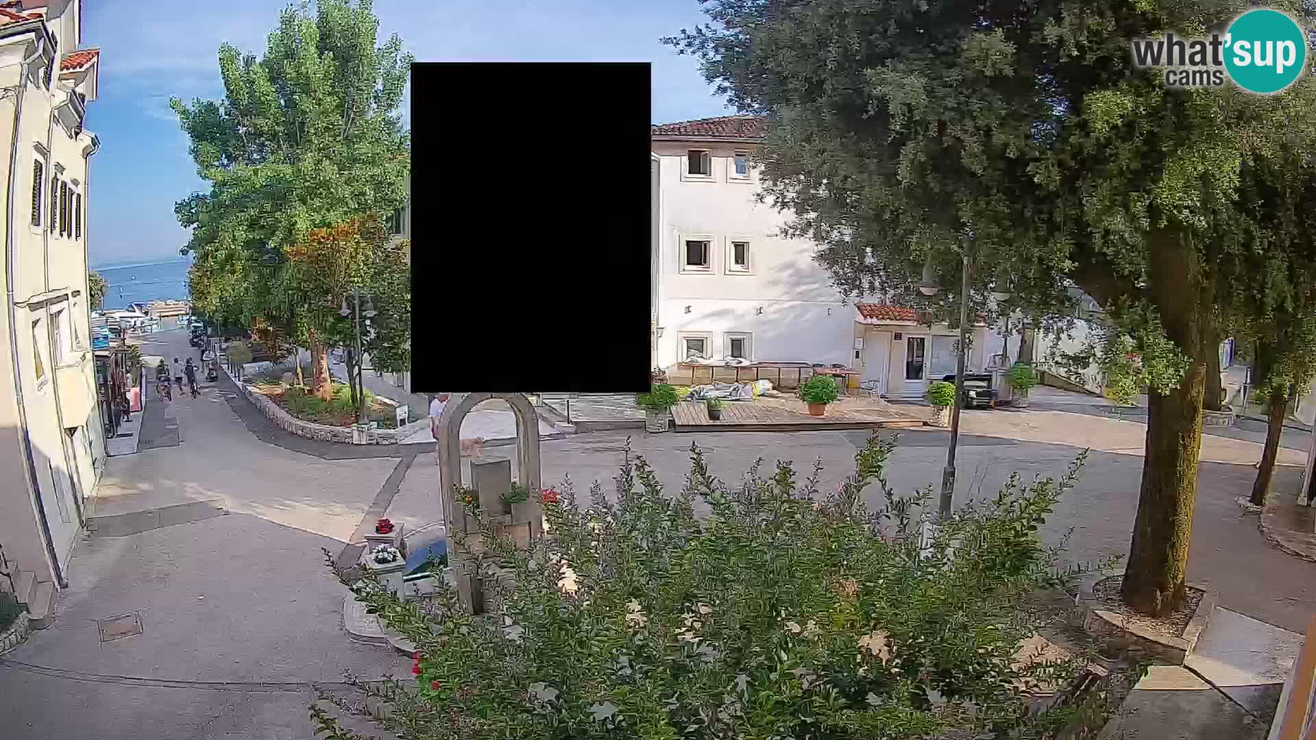 Webcam Mošćenička Draga Center – Live View of the Town Center