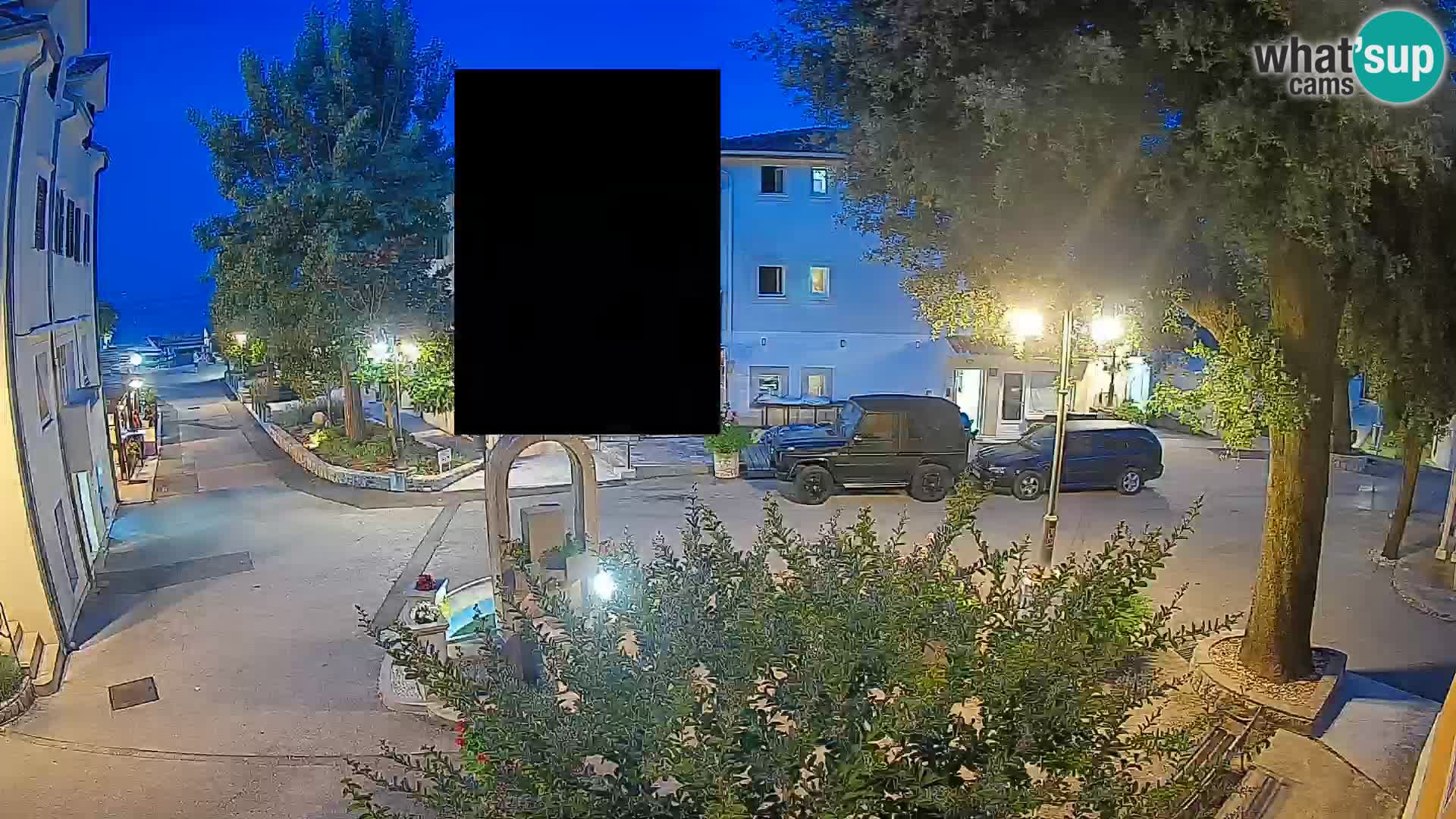 Webcam Mošćenička Draga Center – Live View of the Town Center