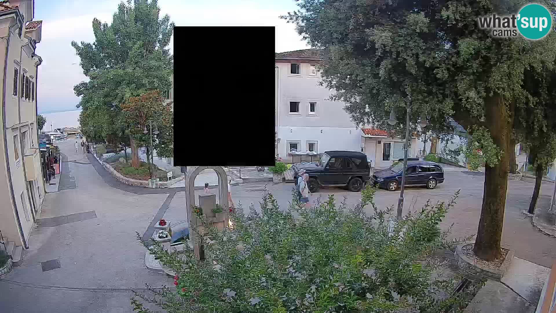 Webcam centre de Mošćenička Draga – Vue en direct du centre-ville