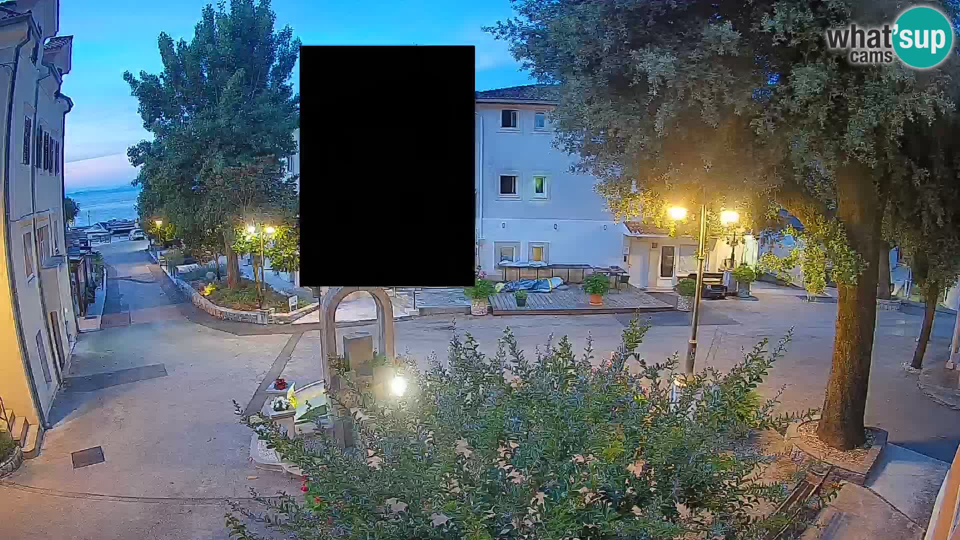 Webcam Centre de Mošćenička Draga – Vue en direct du centre-ville