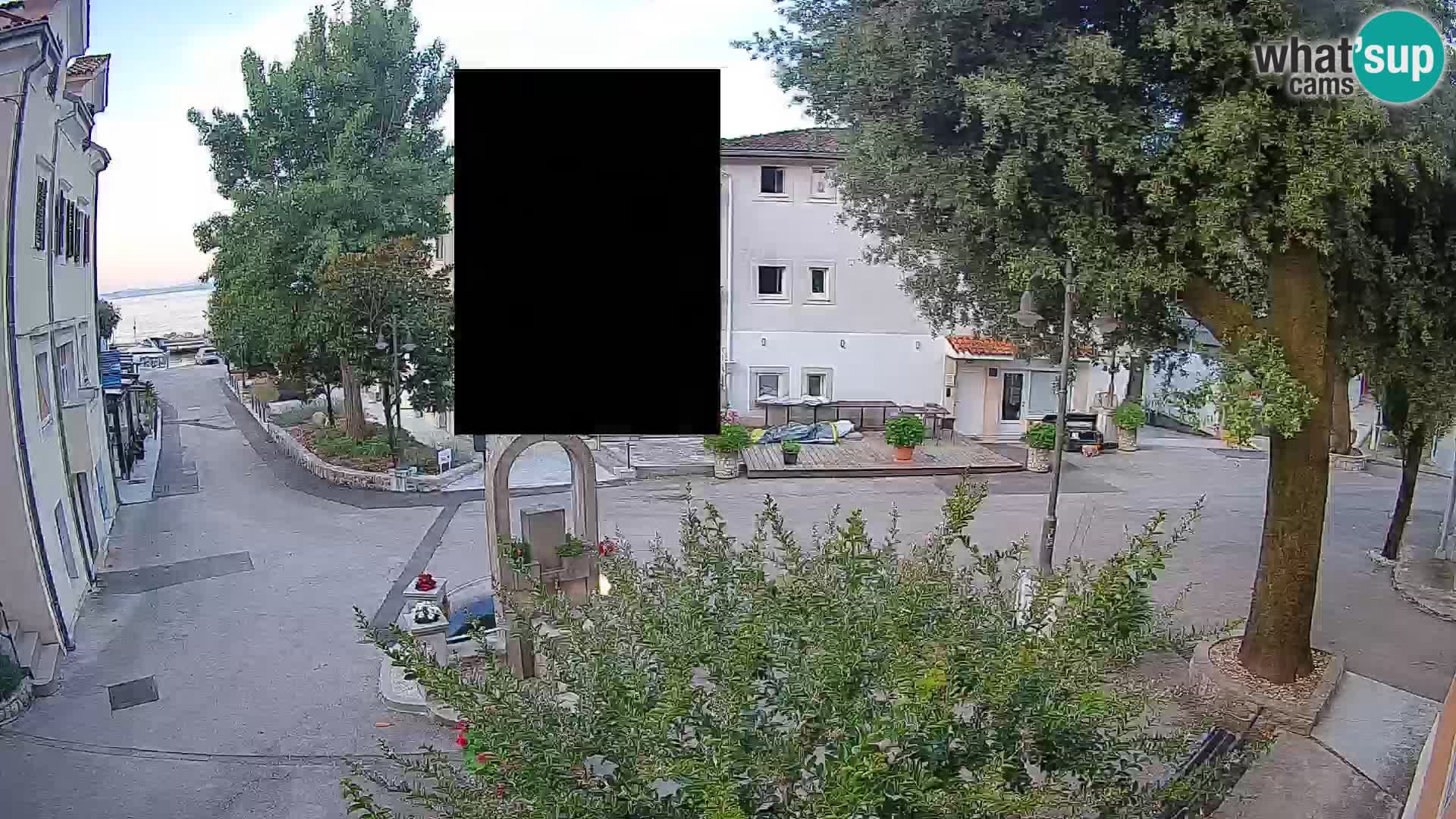 Webcam Centre de Mošćenička Draga – Vue en direct du centre-ville