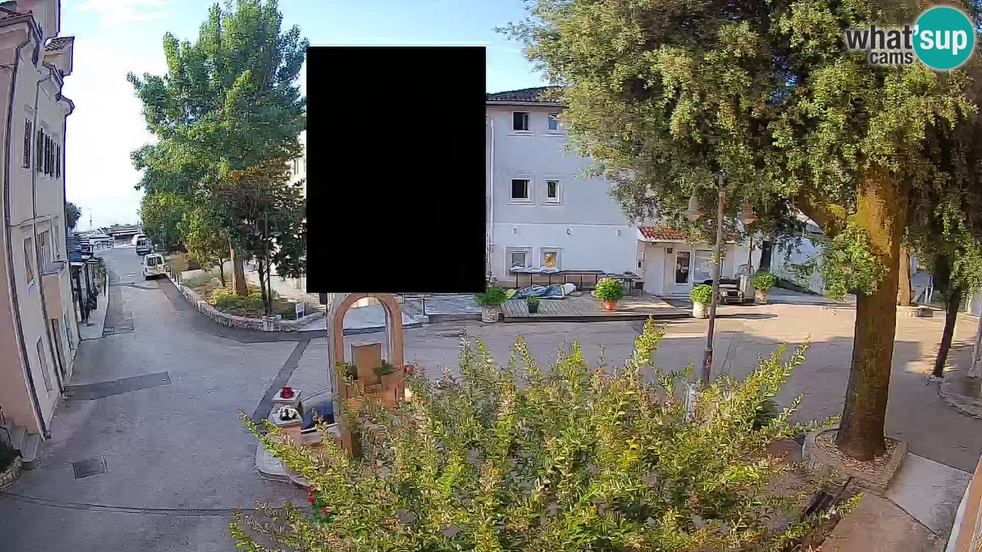 Webcam Centre de Mošćenička Draga – Vue en direct du centre-ville