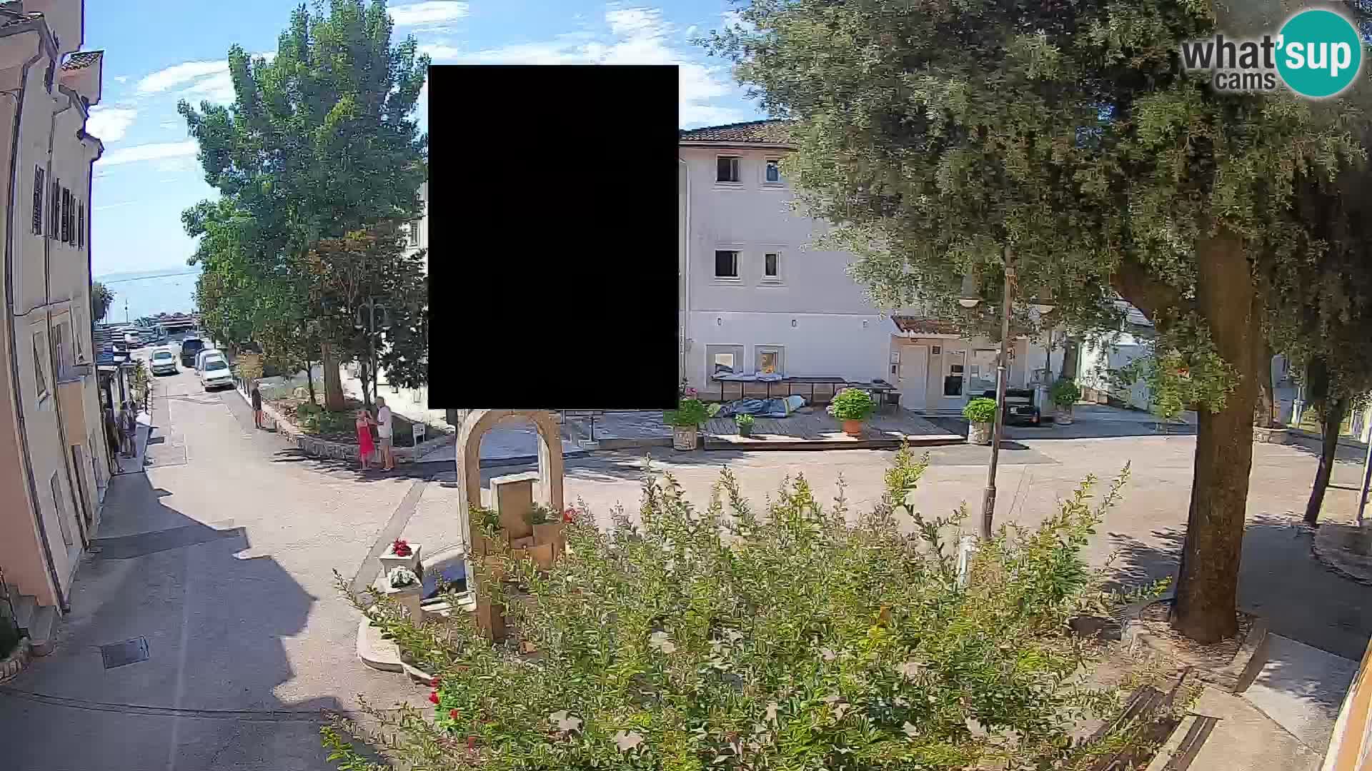 Webcam Centre de Mošćenička Draga – Vue en direct du centre-ville