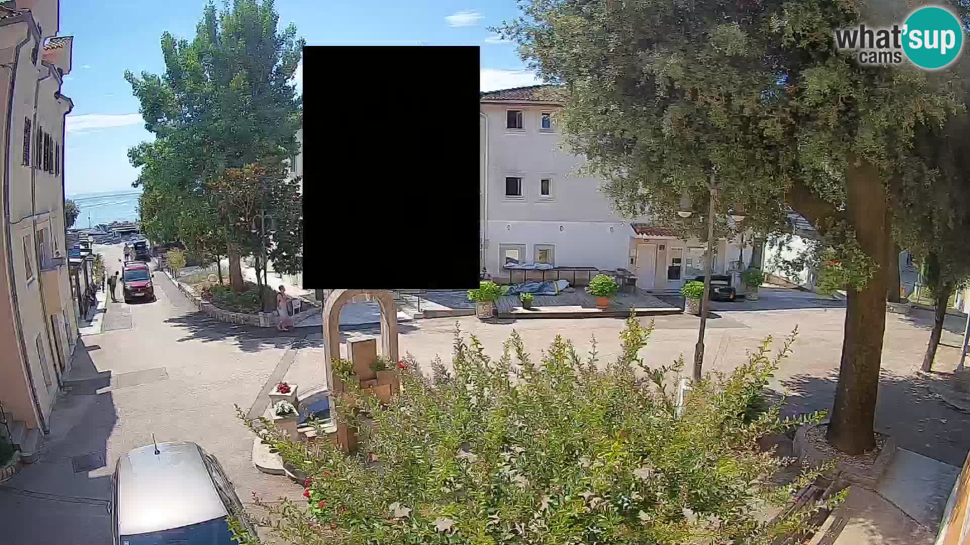 Webcam centre de Mošćenička Draga – Vue en direct du centre-ville
