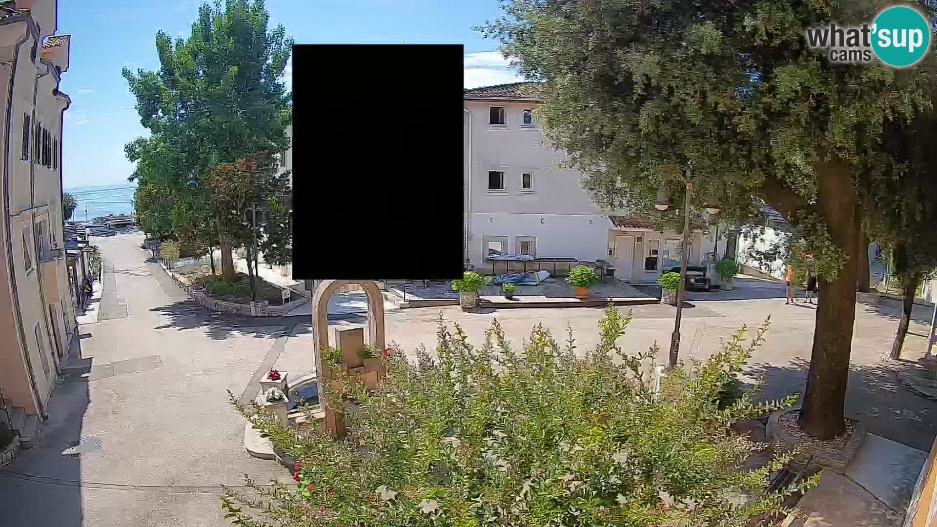 Webcam Centre de Mošćenička Draga – Vue en direct du centre-ville
