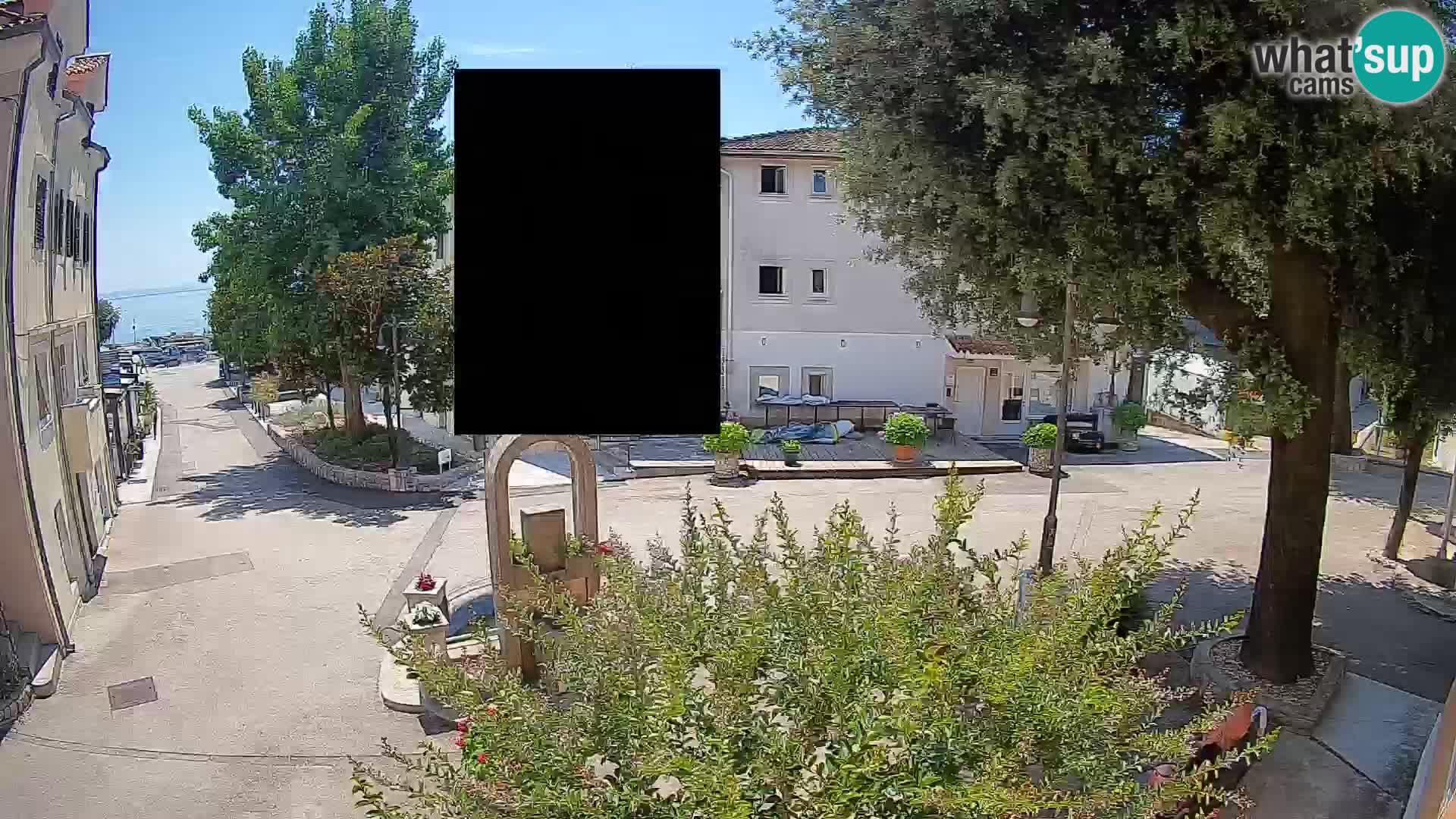 Webcam Centre de Mošćenička Draga – Vue en direct du centre-ville