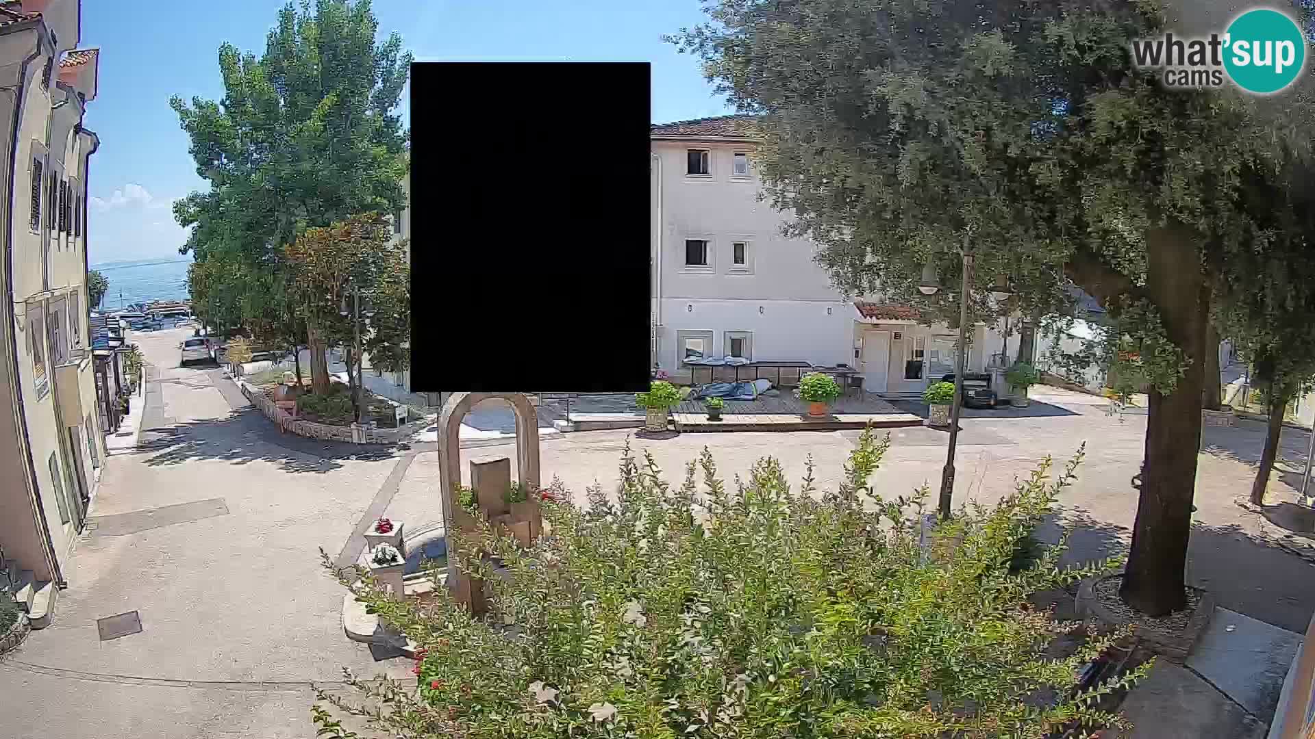 Webcam centre de Mošćenička Draga – Vue en direct du centre-ville