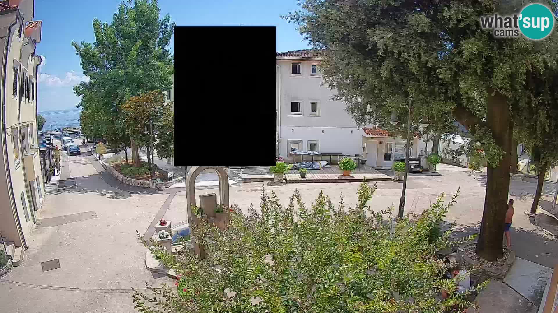 Webcam Centre de Mošćenička Draga – Vue en direct du centre-ville